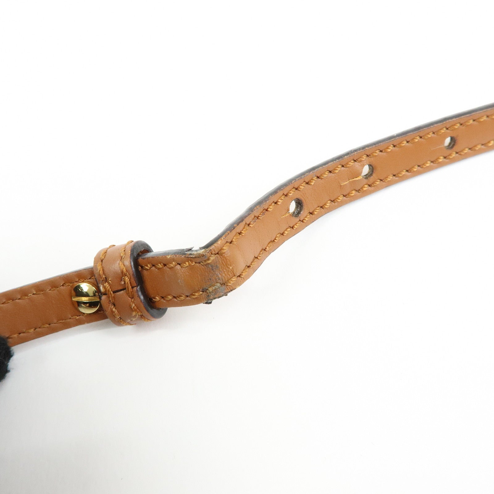 FENDI Leather Sunshine Shopper Small 2Way Hand Bag Brown 8BS092
