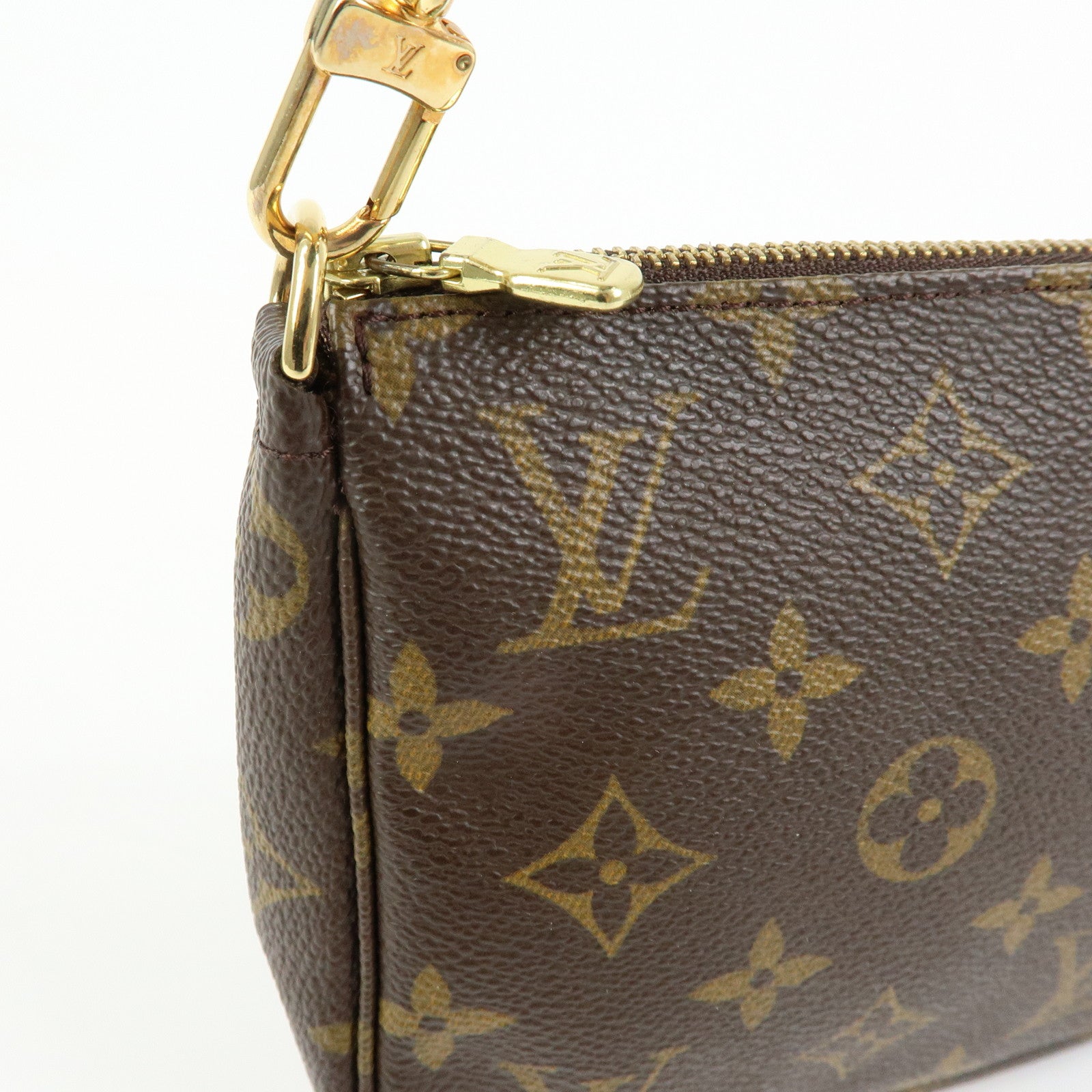Louis Vuitton Monogram Pochette Accessoires Pouch Hand Bag M51980