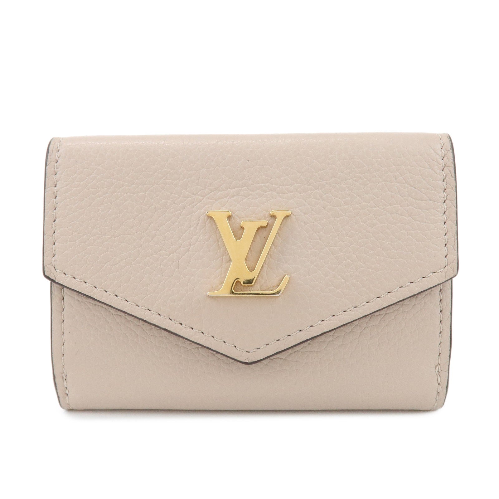 Louis Vuitton Torillon Portefeuille Lock Mini Wallet Greige M69340