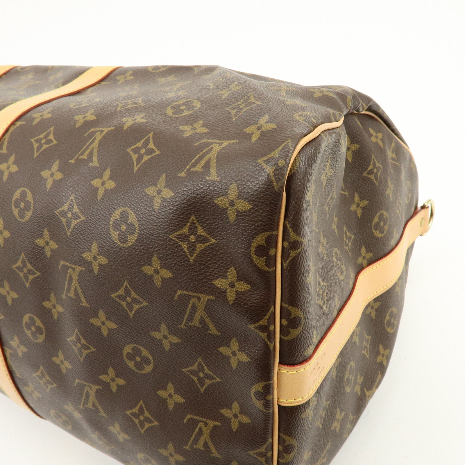Louis Vuitton Monogram Keep All Bandouliere 55 Boston Bag M41414