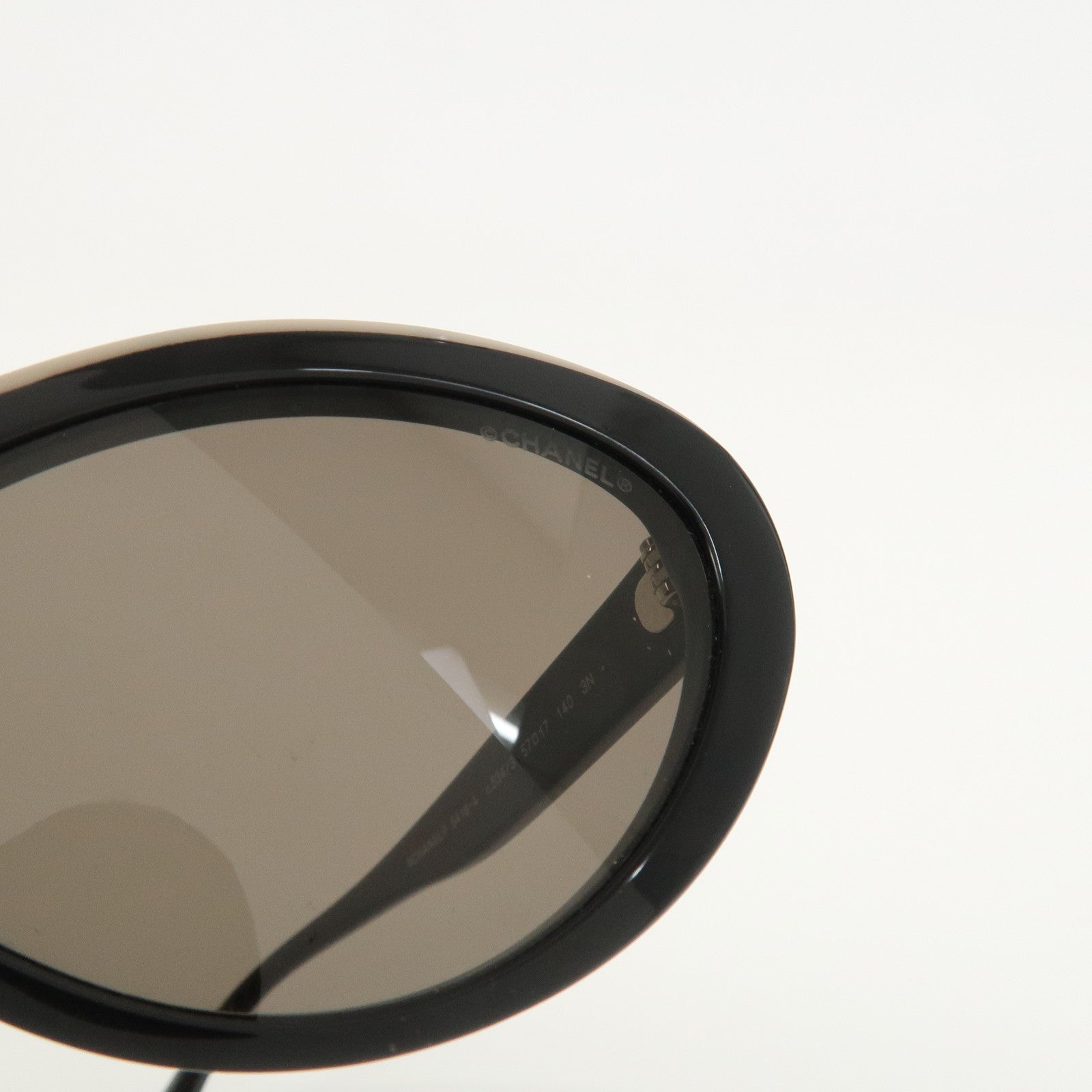 CHANEL Plastic Sunglasses Black 5416-A c.534/3 57□17 140 3N