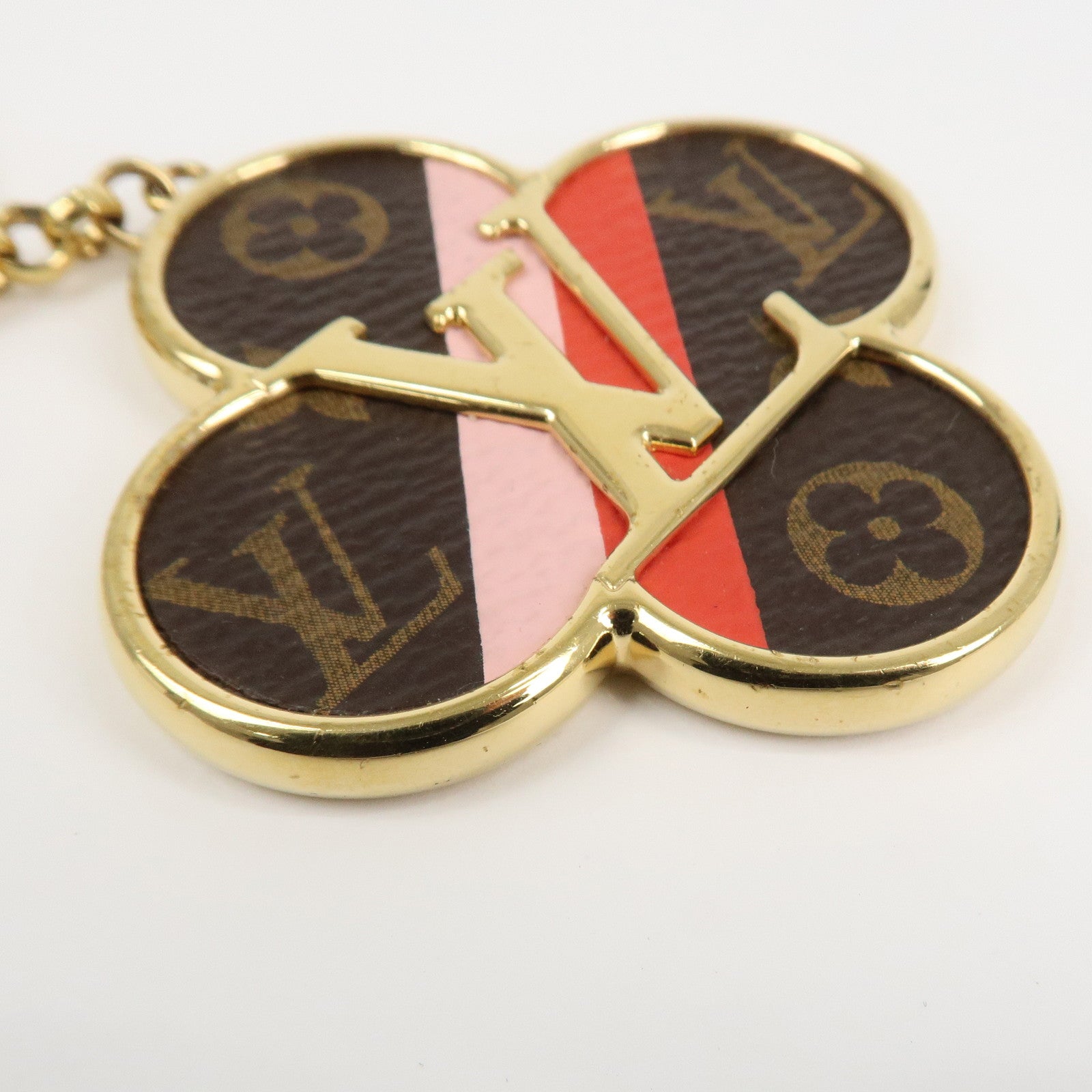 Louis Vuitton Monogram Porte Cles Into The Flower Key Chain M37356 Used