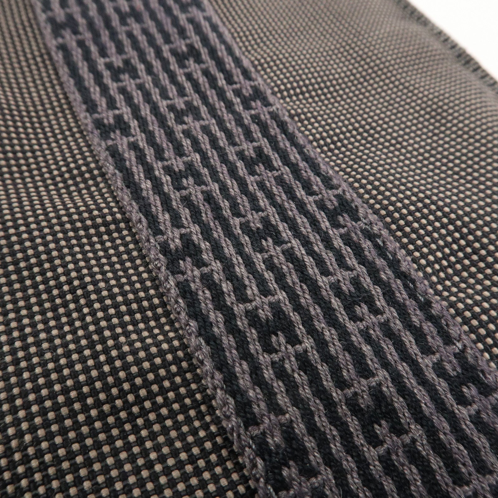 HERMES Her Line Canvas Omenito Shoulder Bag Crossbody Bag Gray Used