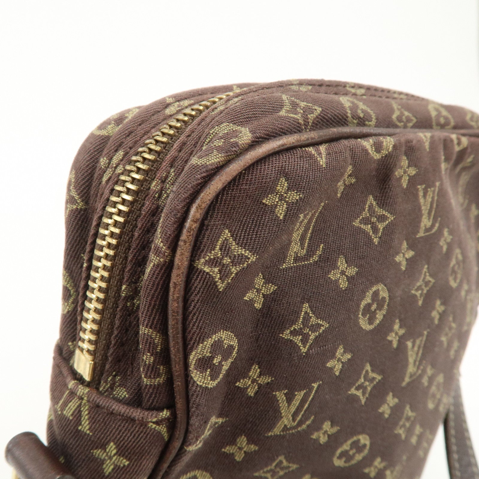 Louis Vuitton Monogram Mini Lin Danube Shoulder Bag Brown M95228