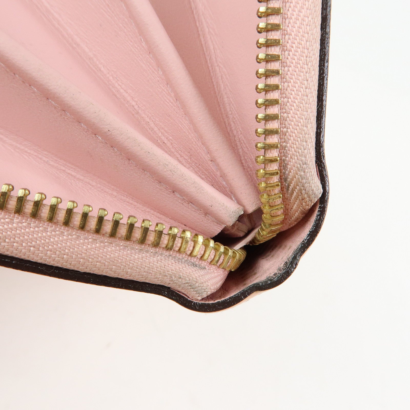 Louis Vuitton Monogram Vernis Zippy Wallet Rose Ballerine M61226