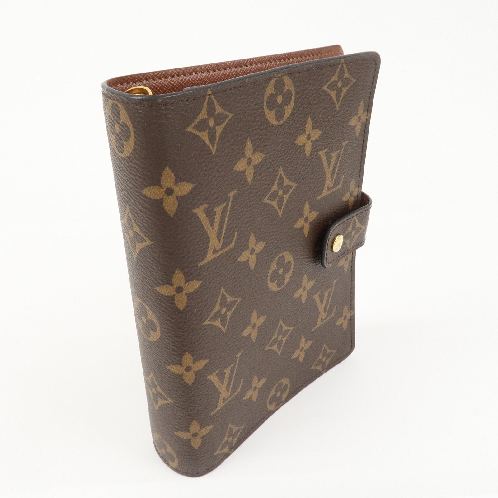 Louis Vuitton Monogram Agenda MM Planner Cover Brown R20105