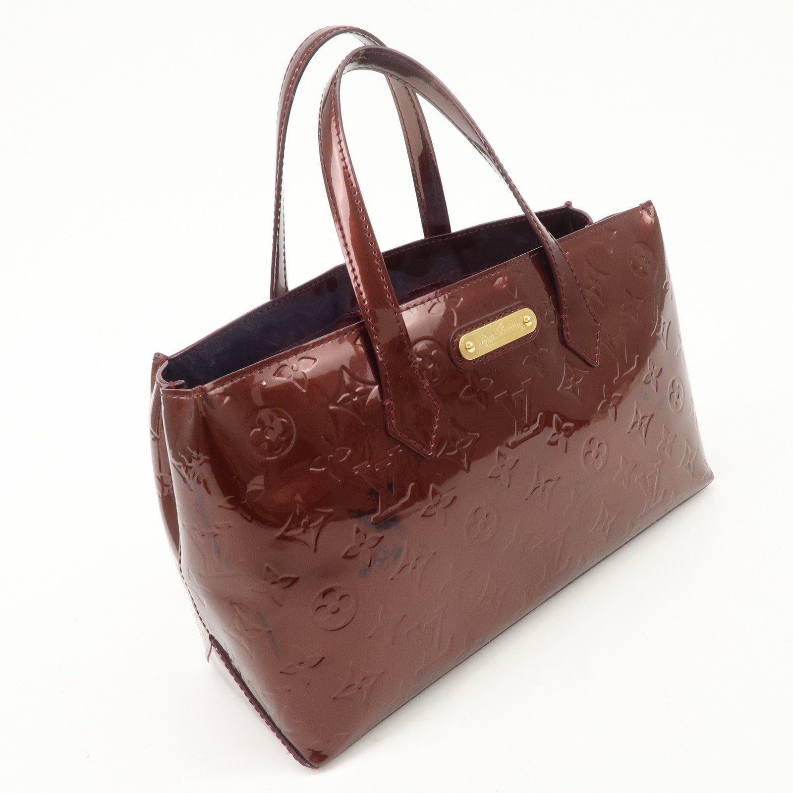 Louis Vuitton Monogram Vernis Wilshire PM Rouge Faurviste M91644 Used