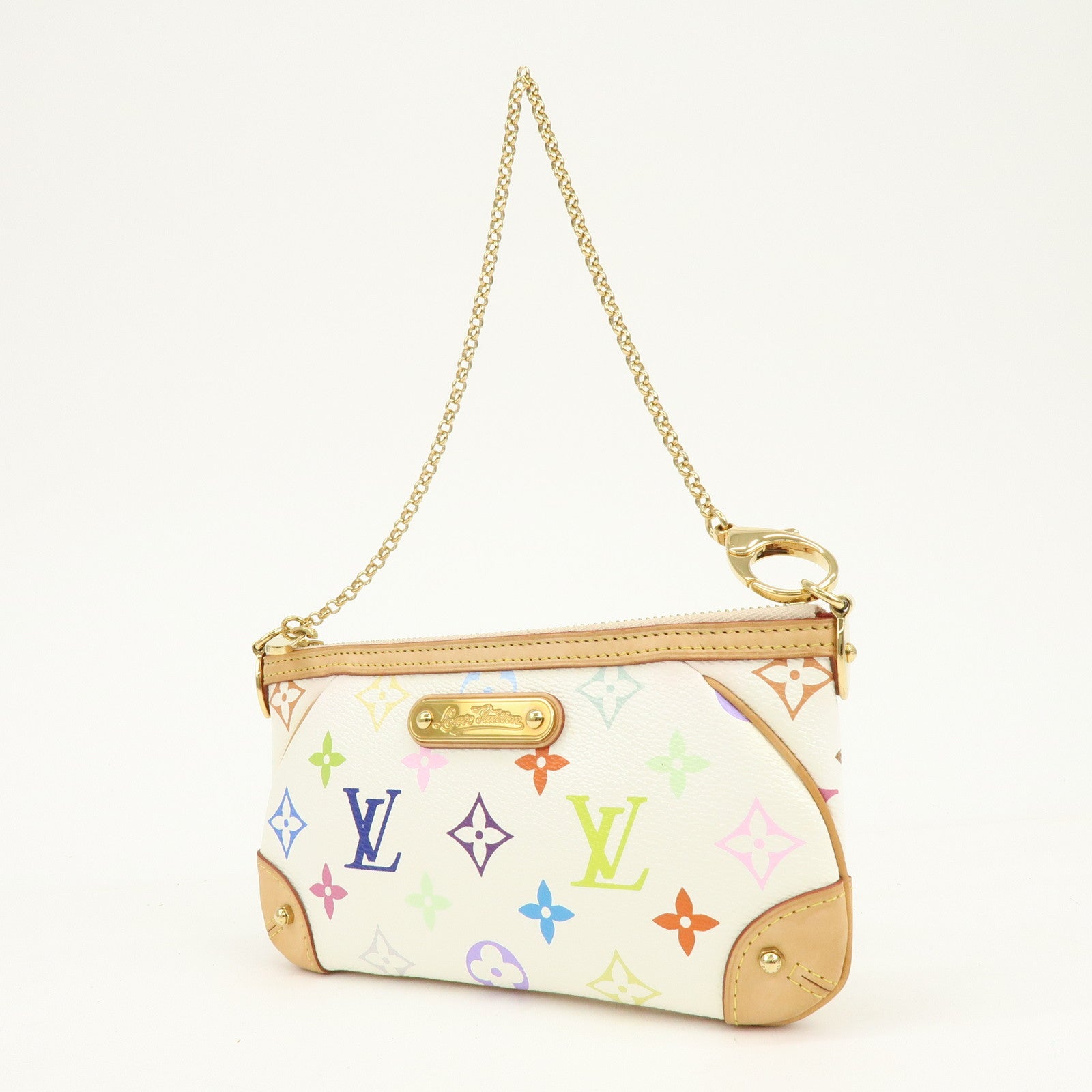 Louis Vuitton Monogram Multicolor Pochette Milla MM Blanc M60096