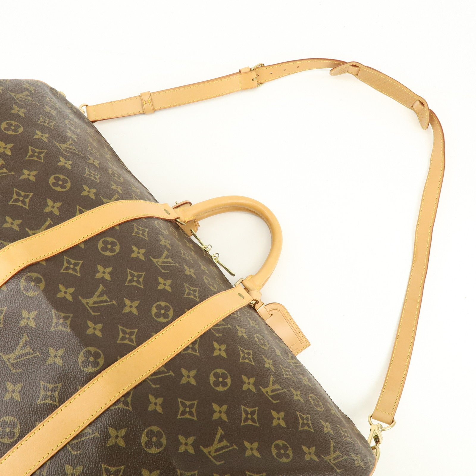 Louis Vuitton Monogram Keep All Bandouliere 55 Boston Bag M41414