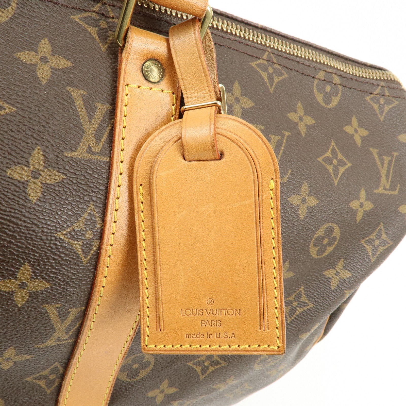 Louis Vuitton Monogram Keep All Bandouliere 45 Boston Bag M41418