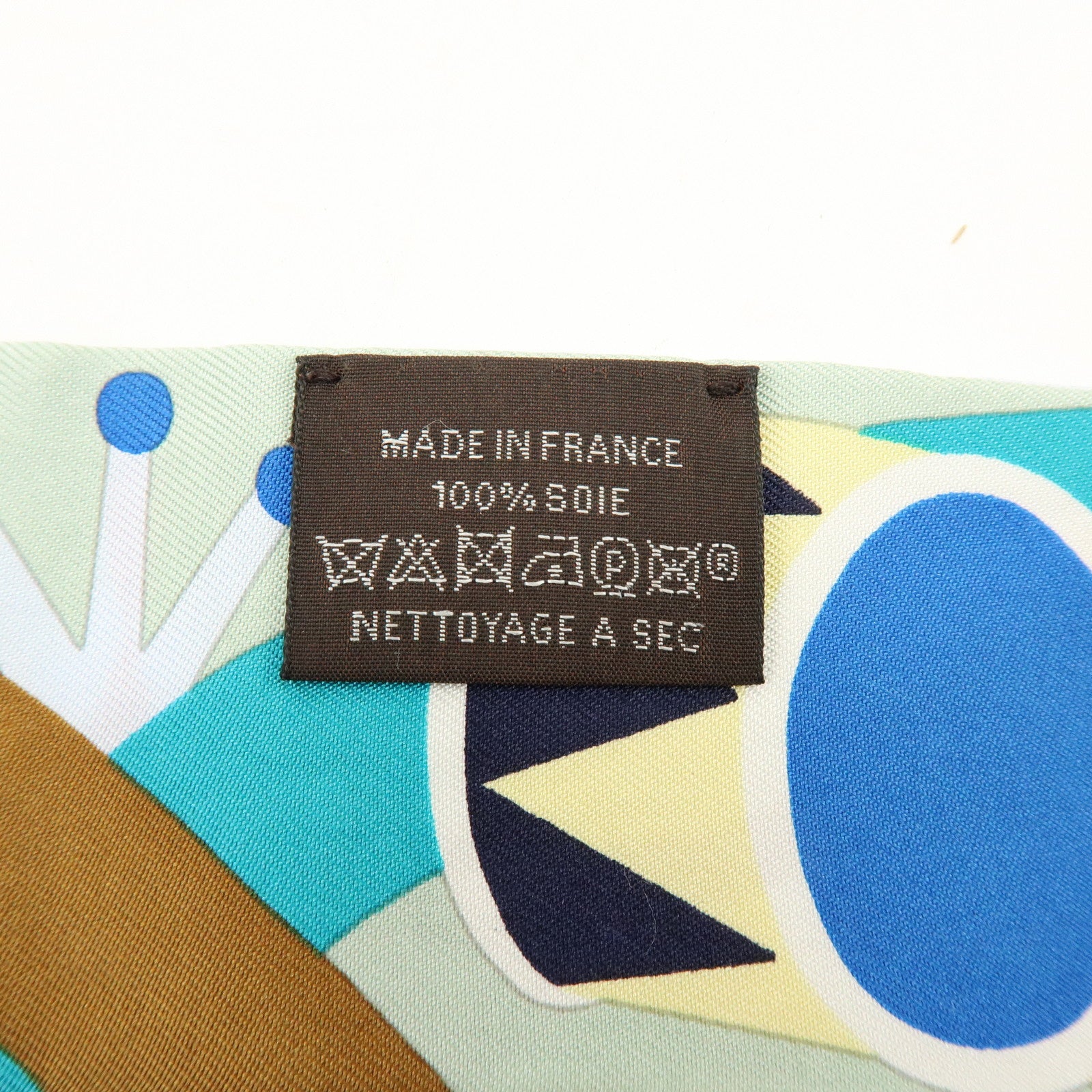HERMES Silk 100% Twilly Parade en Fanfare Blue Multicolor