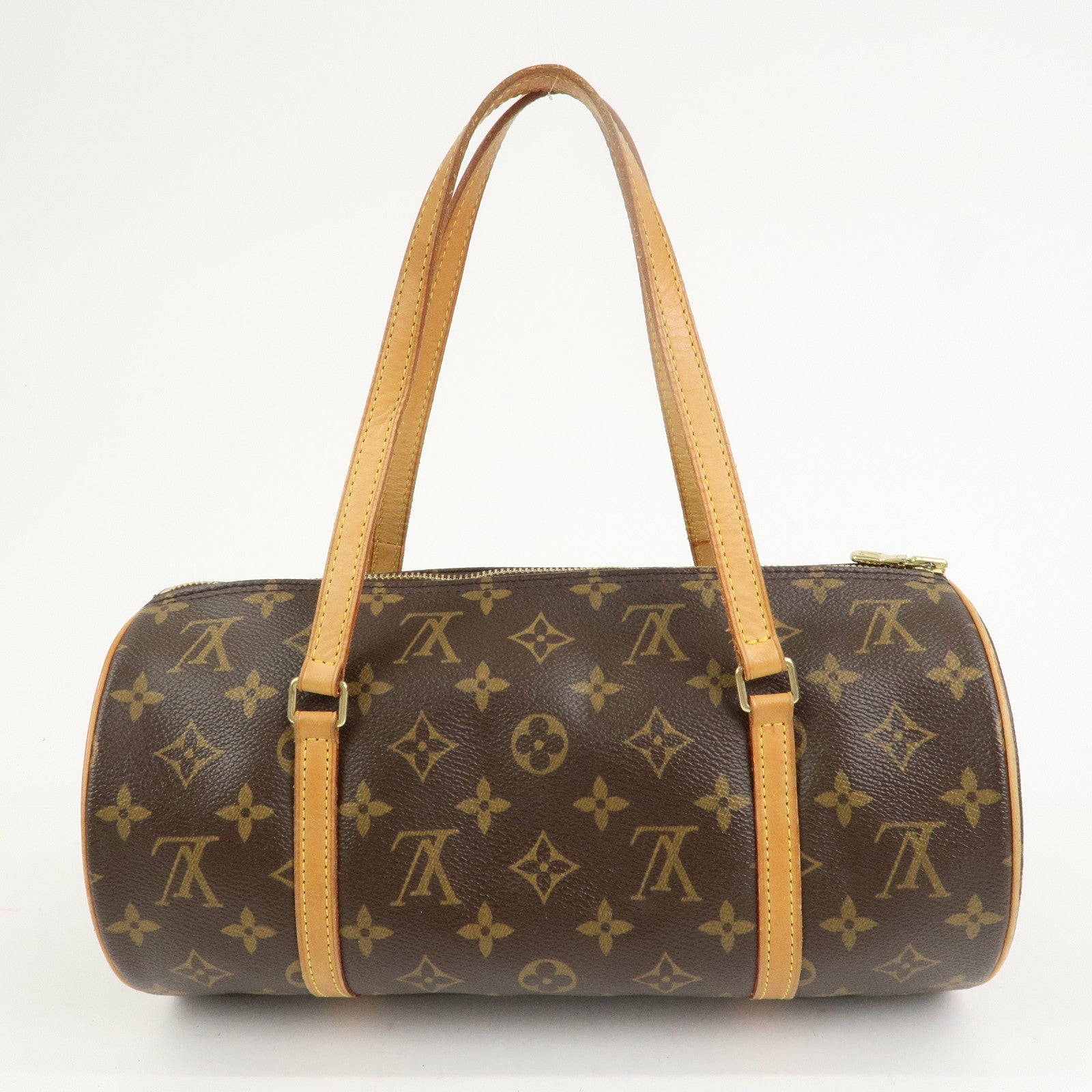 Louis Vuitton Monogram Papillon 30 Hand Bag New Style Brown M51385