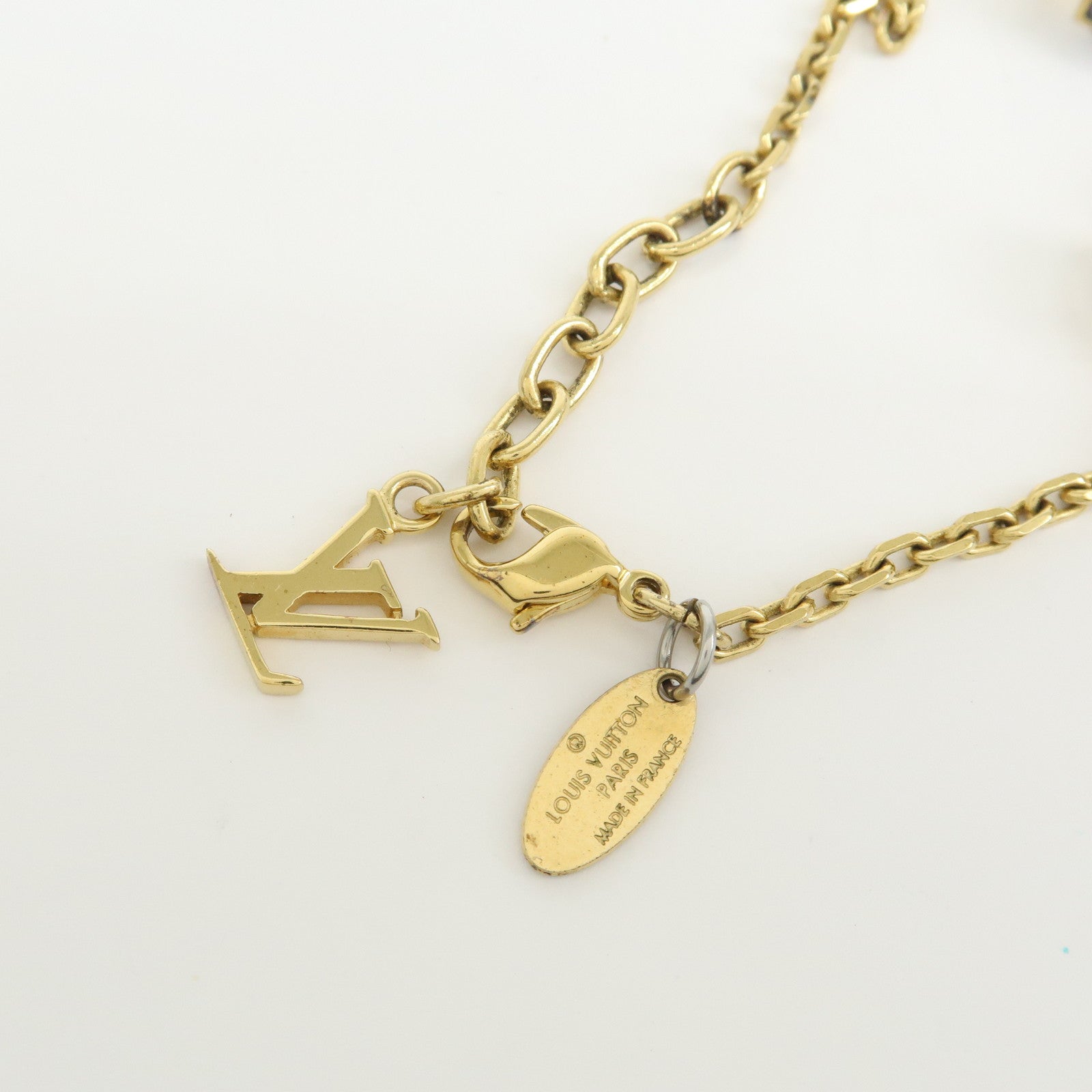 Louis Vuitton Monogram Bracelet Gamble Metal Bracelet Gold M65209
