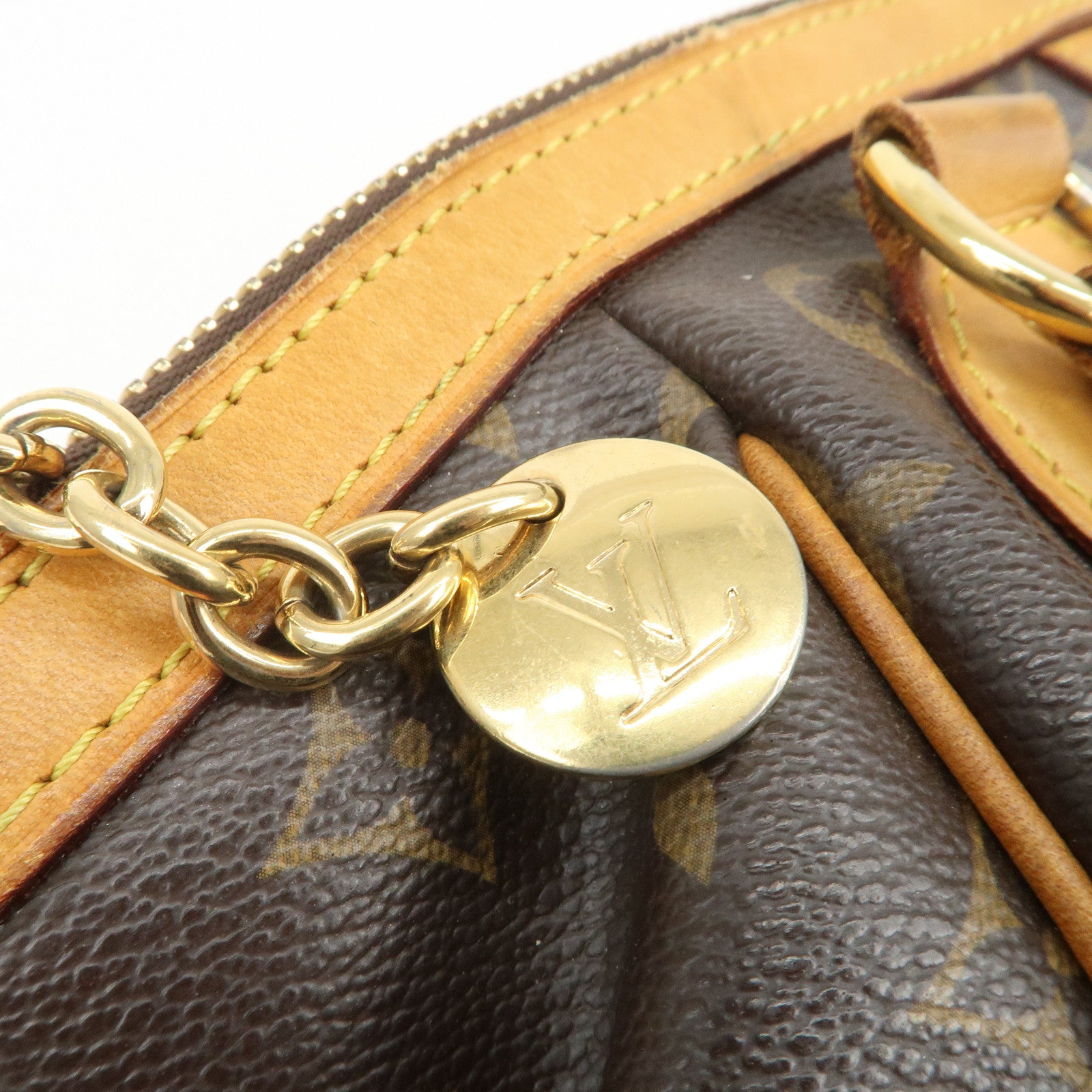 Louis Vuitton Monogram Tivoli PM Hand Bag Shoulder Bag Brown M40143