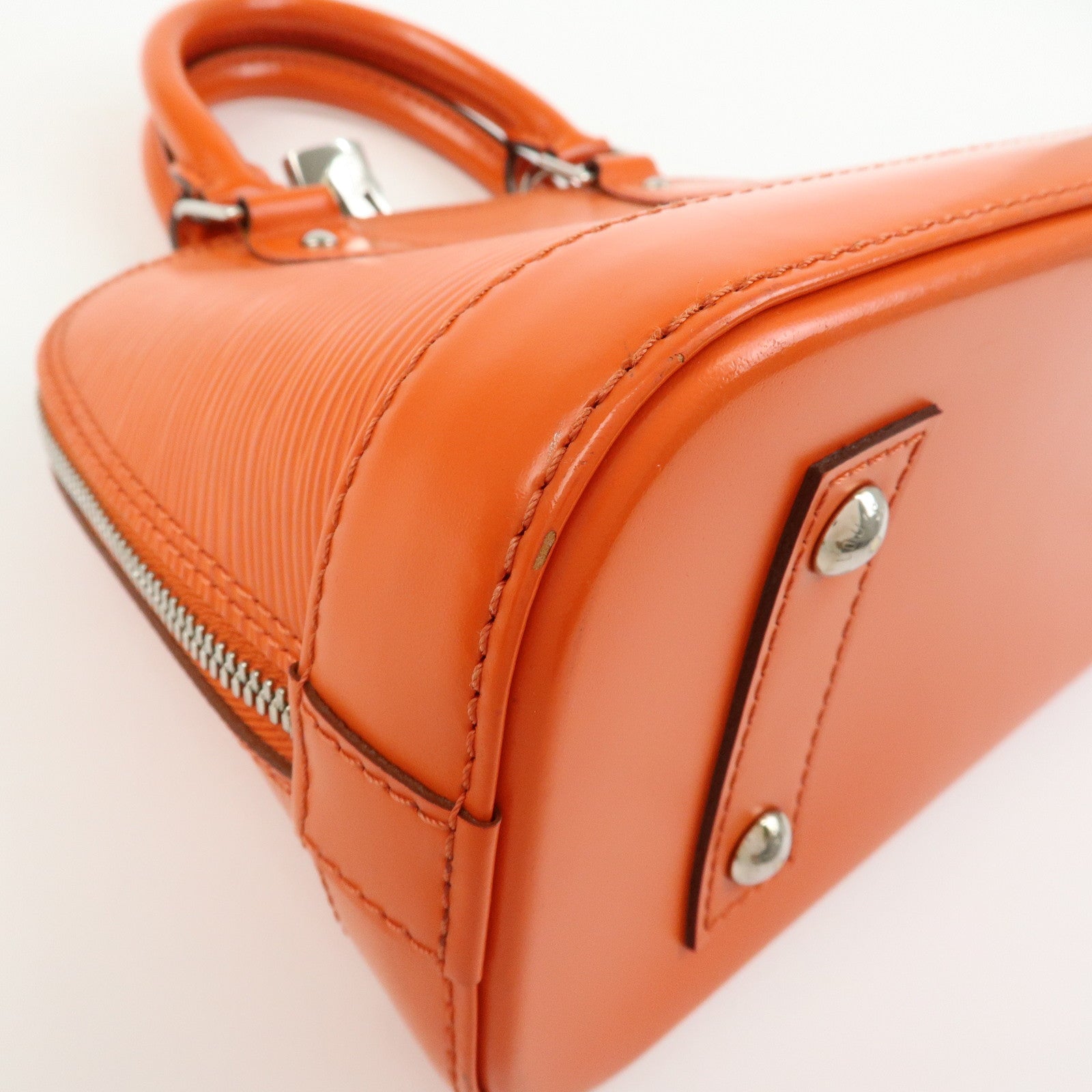 Louis Vuitton Epi Leather Alma BB 2Way Bag Hand Bag Orange M40854