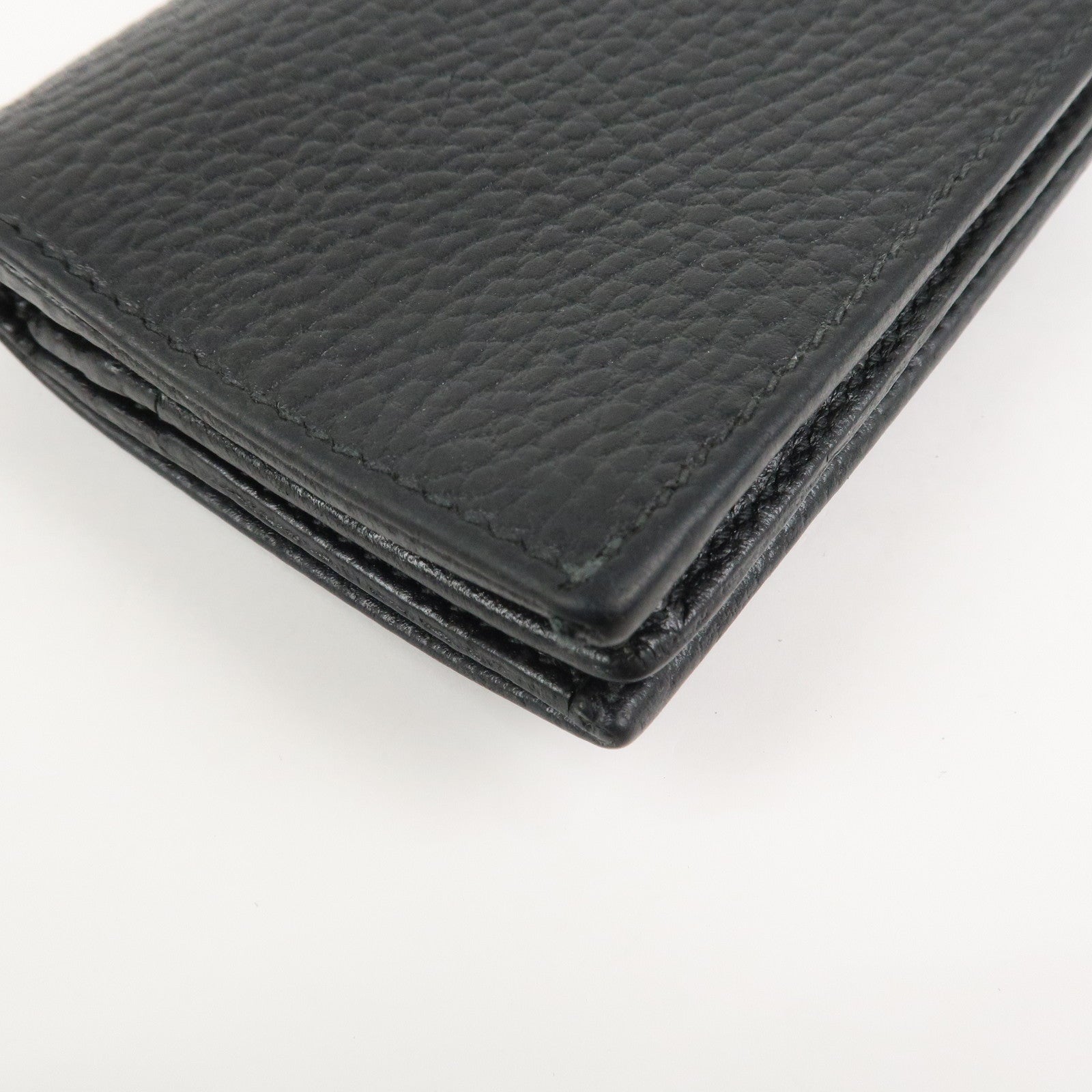 GUCCI GG Marmont Double G Mini Leather Wallet Compact Wallet 456126