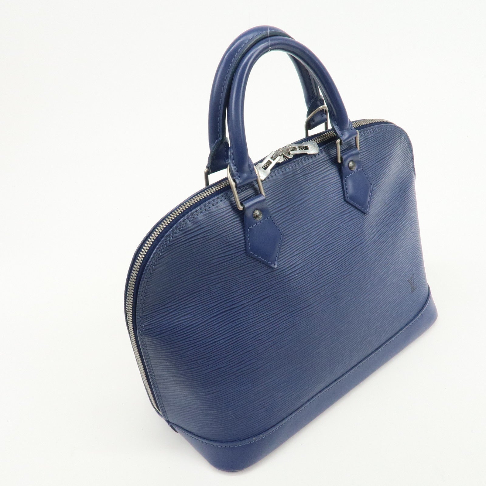 Louis Vuitton Epi Leather Alma PM Hand Bag Myrtille Blue M5214G
