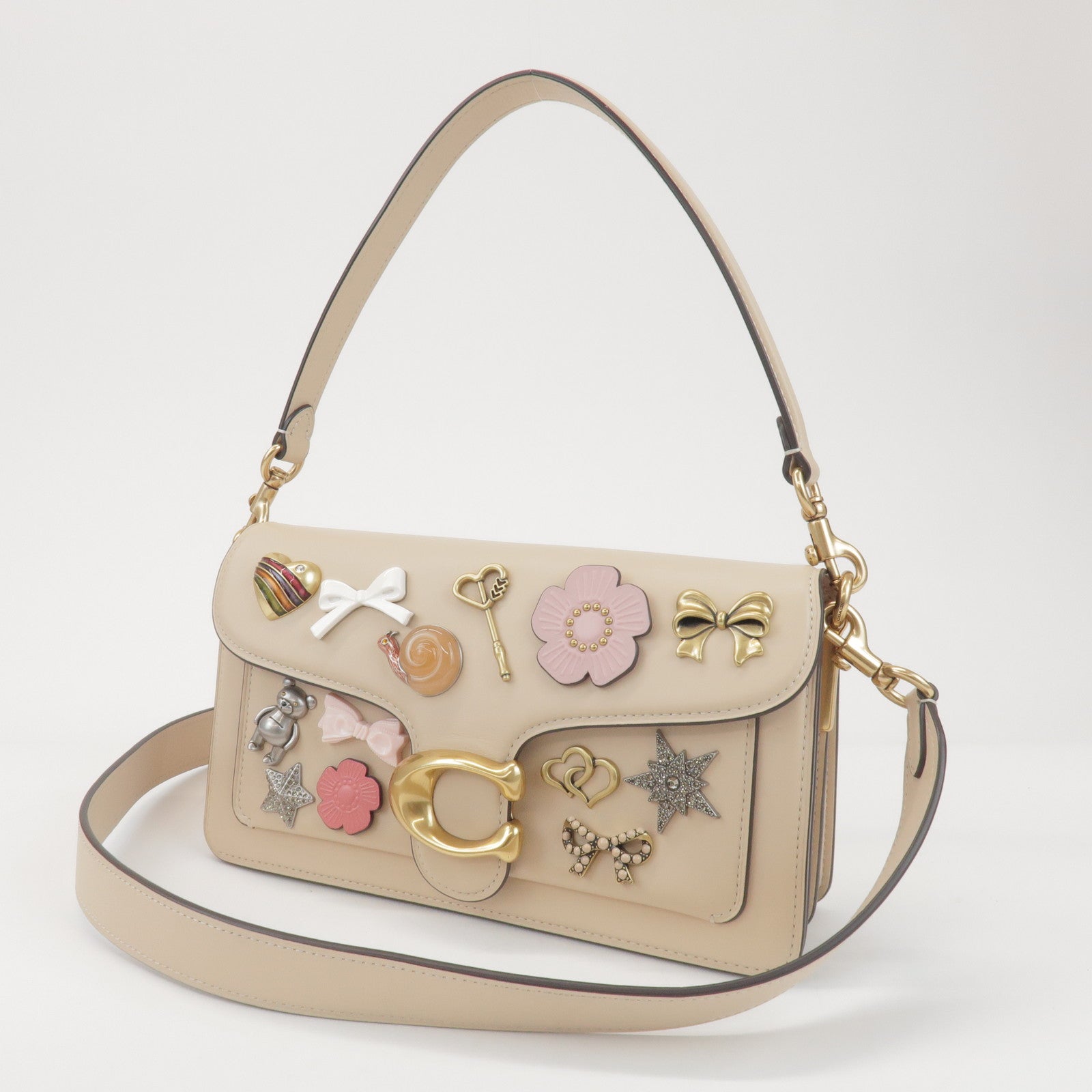 COACH Tabby 26 Leather 2Way Shoulder Hand Bag Japan Exclusive Ivory