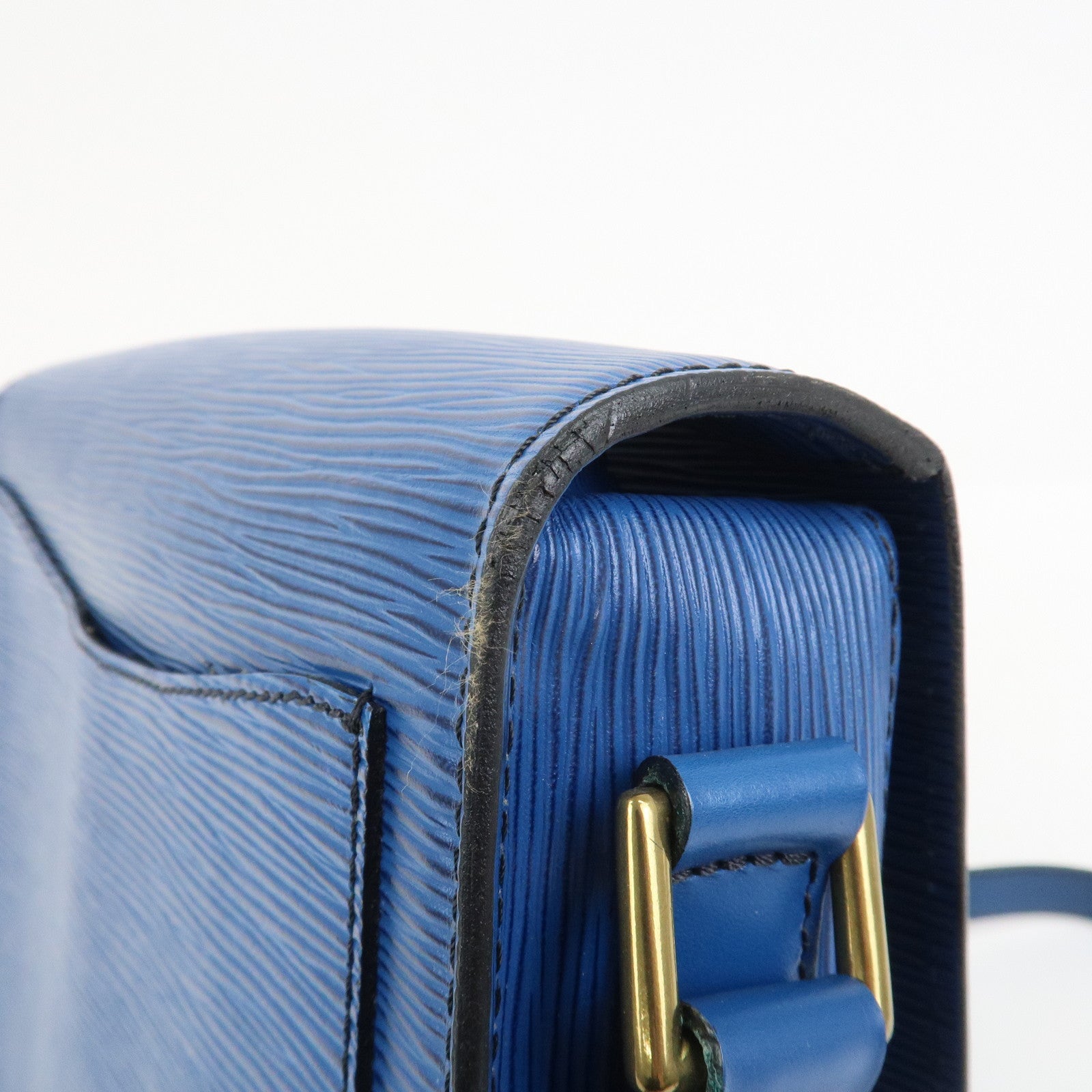 Louis Vuitton Epi Saint Cloud Shoulder Bag Toledo Blue M52195