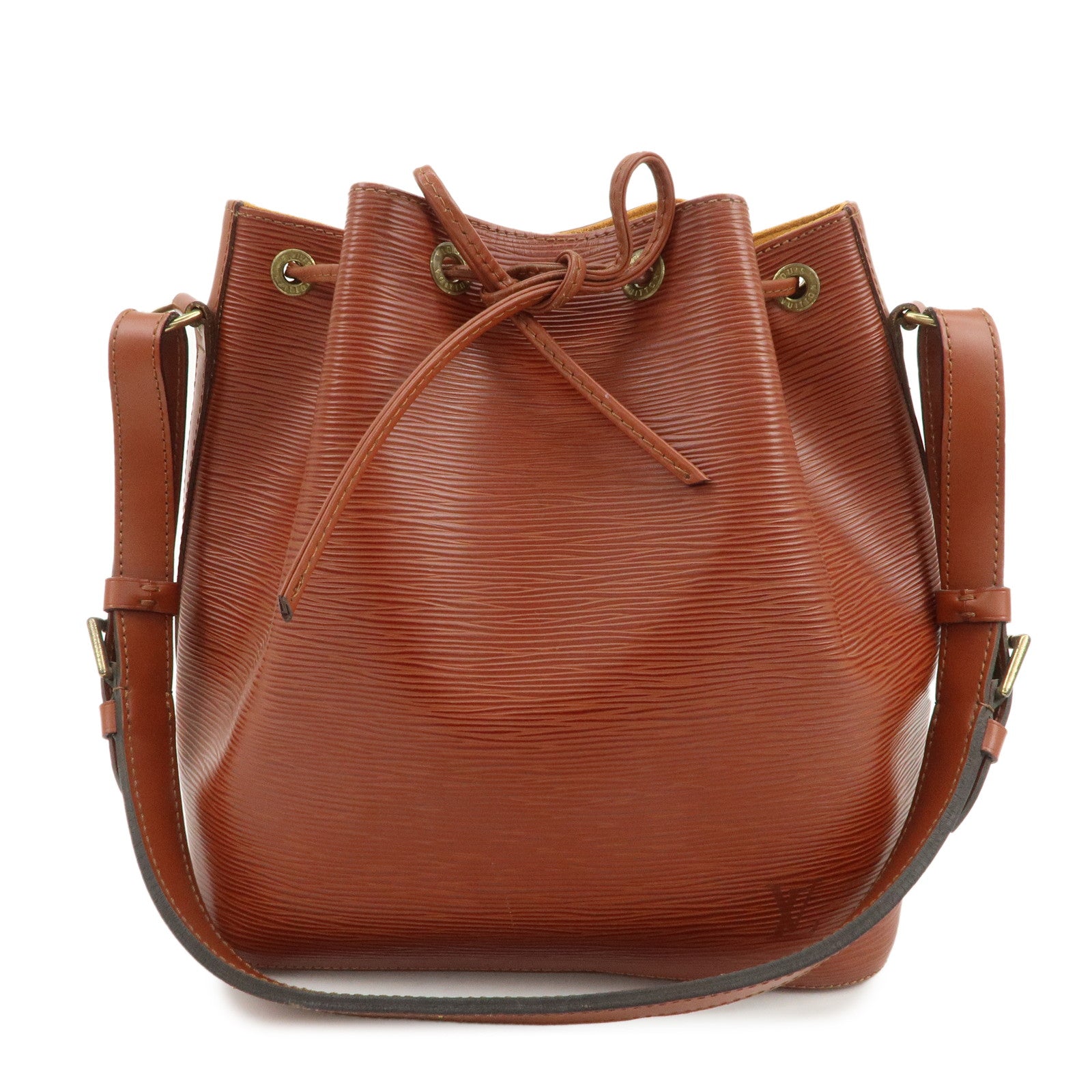 Louis Vuitton Epi Petit Noe Shoulder Bag Kenya Brown M44103