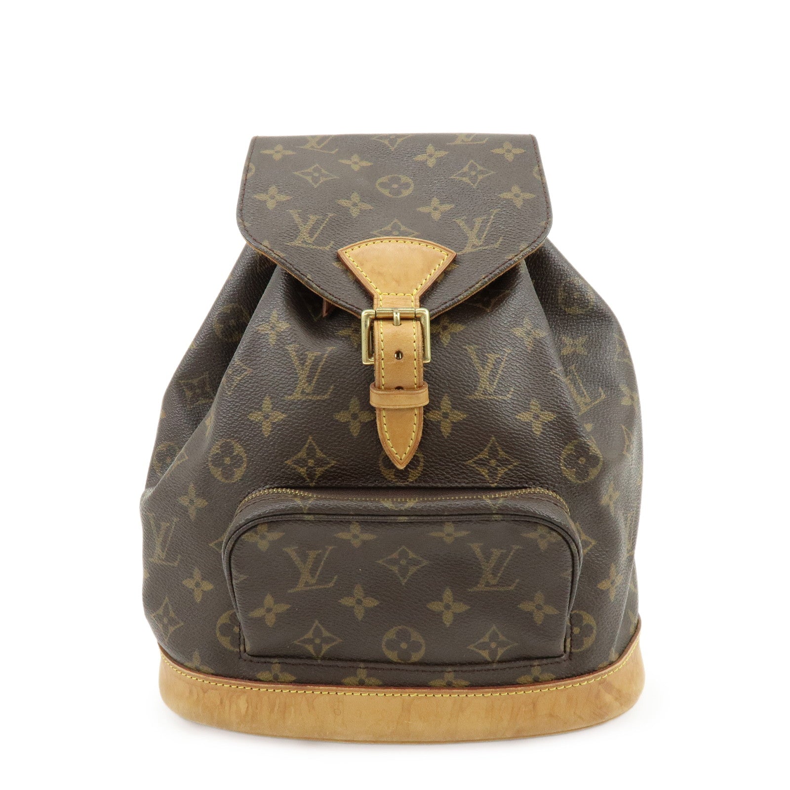 Louis Vuitton Monogram Montsouris MM Backpack Rucksack Brown M51136