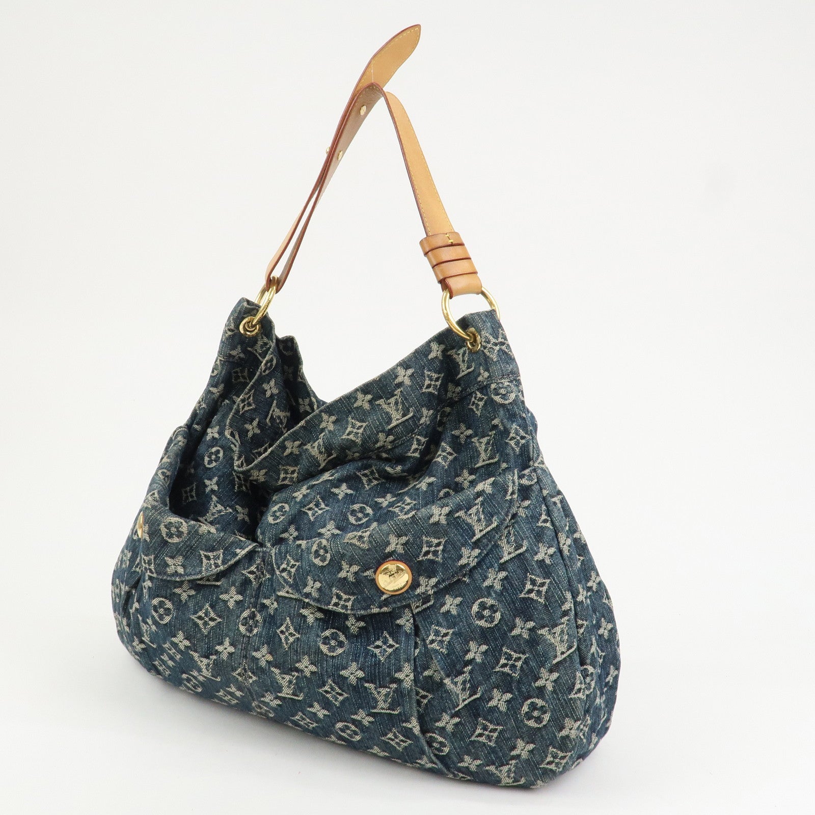 Louis Vuitton Monogram Denim Daily GM Shoulder Bag Hand Bag M40493