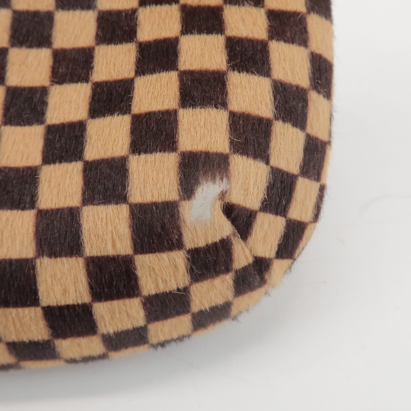 Louis Vuitton Damier Sauvage Tiger Hair Calf Hand Bag Brown M92132