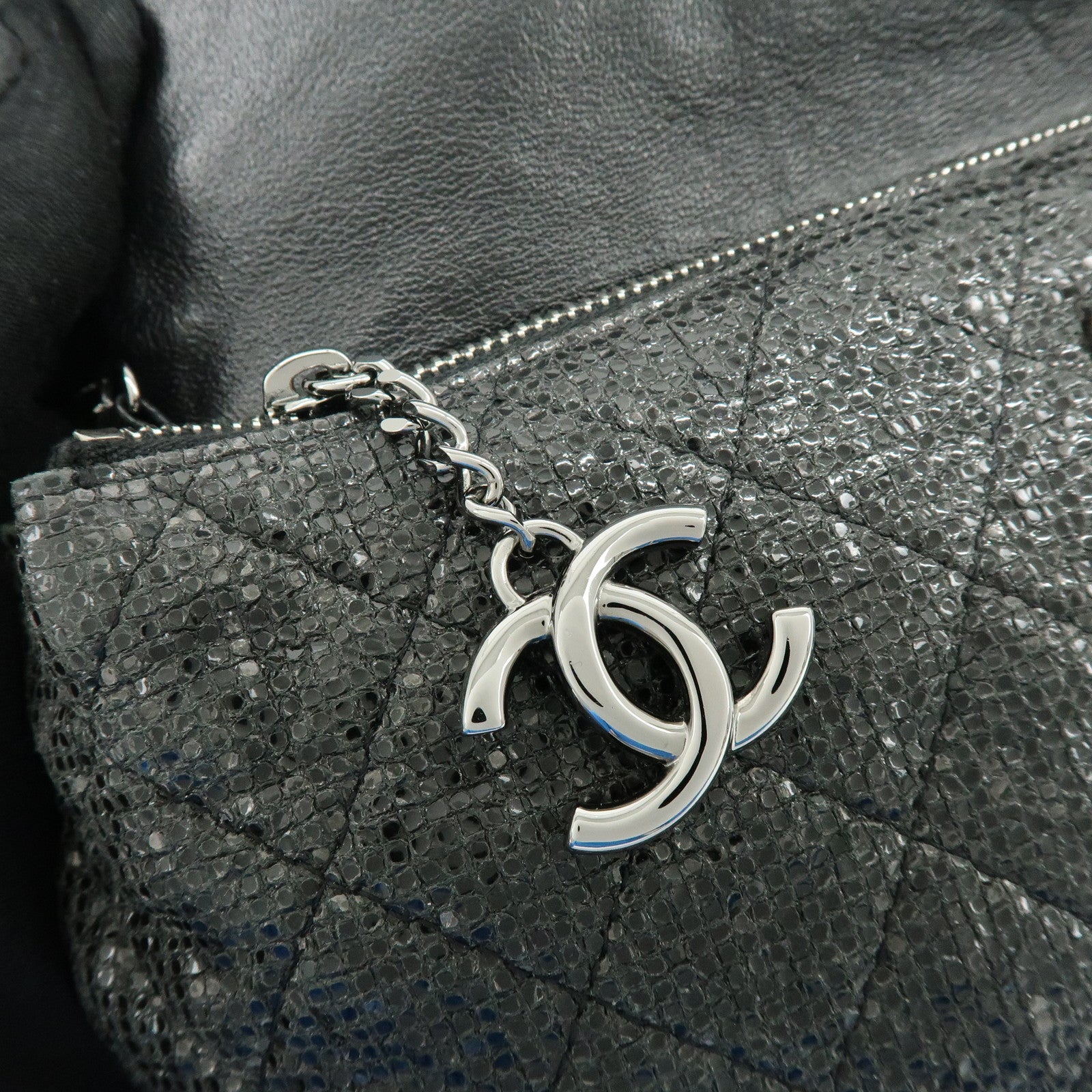 CHANEL Matelasse Chain Shoulder Bag 2014 Christmas Edition Black