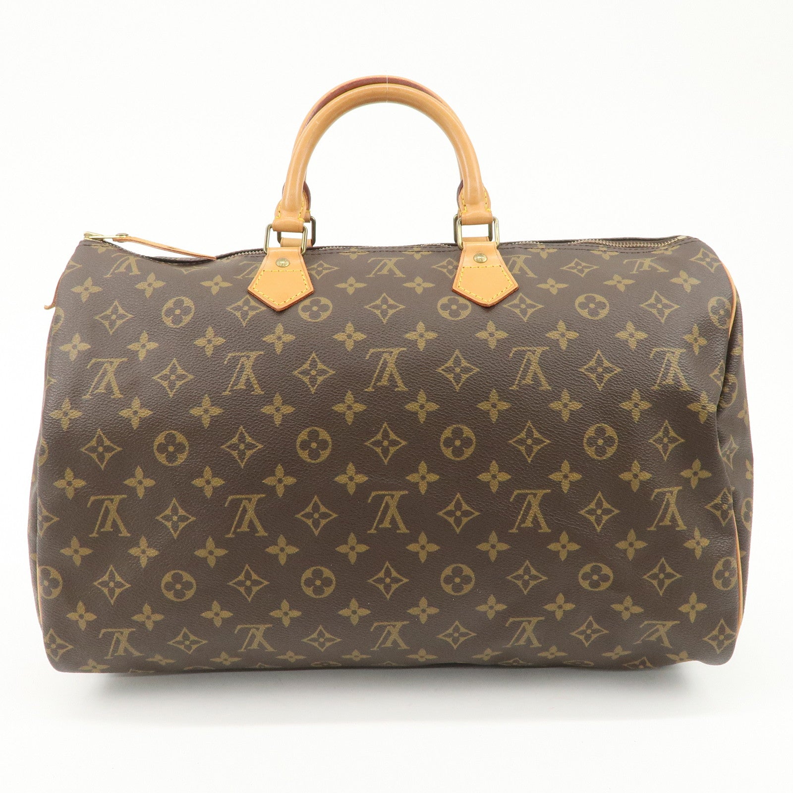 Louis Vuitton Monogram Speedy 40 Boston Bag Brown M41522
