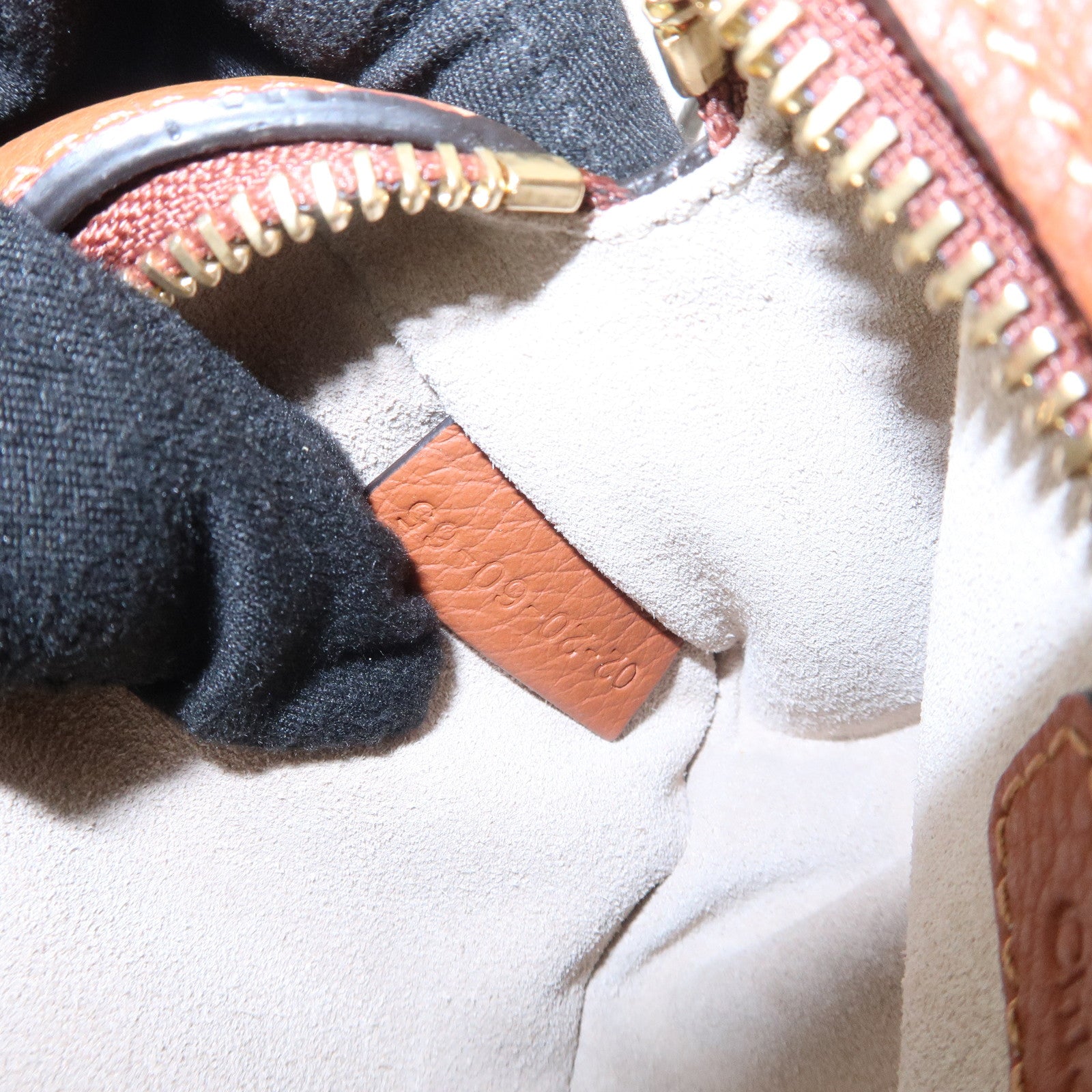 Chloe Marcie Logo Leather Shoulder bag Crossbody Bag Brown