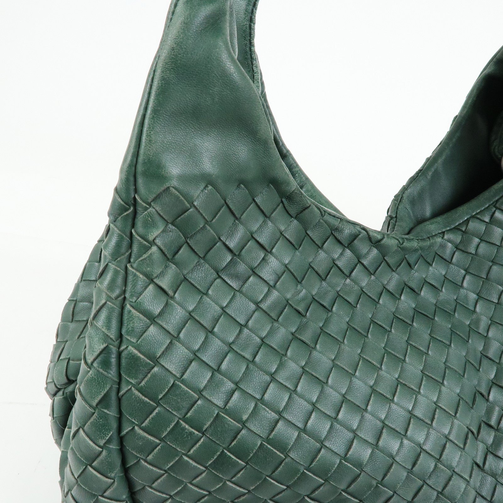 BOTTEGA VENETA Campana Intrecciato Leather Hand Bag 125787V0016