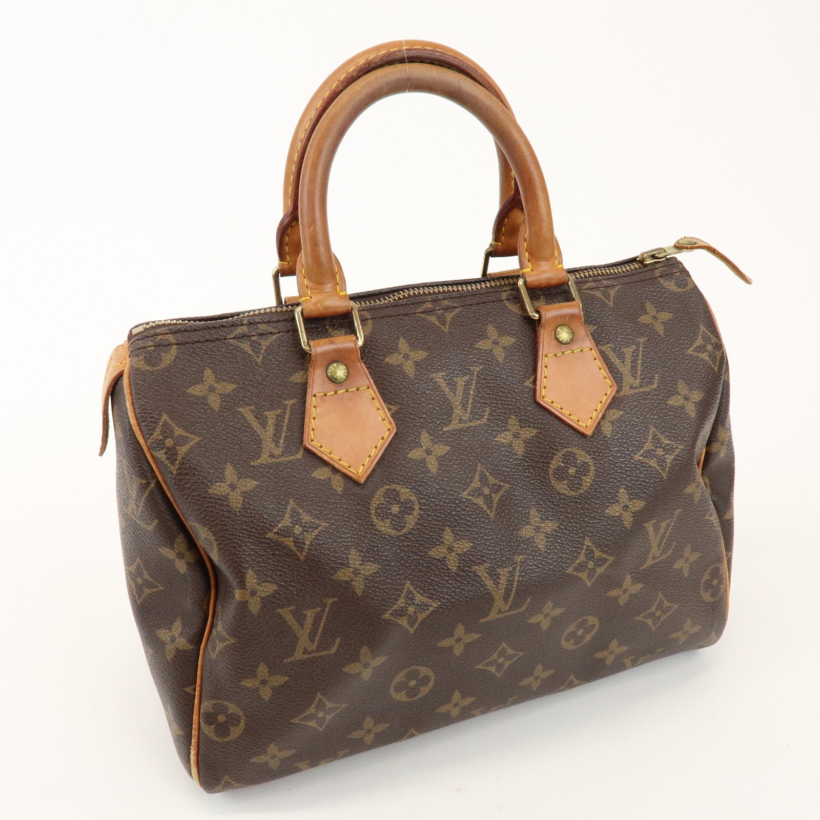 Louis Vuitton Monogram Speedy 25 Boston Bag Hand Bag Brown M41528