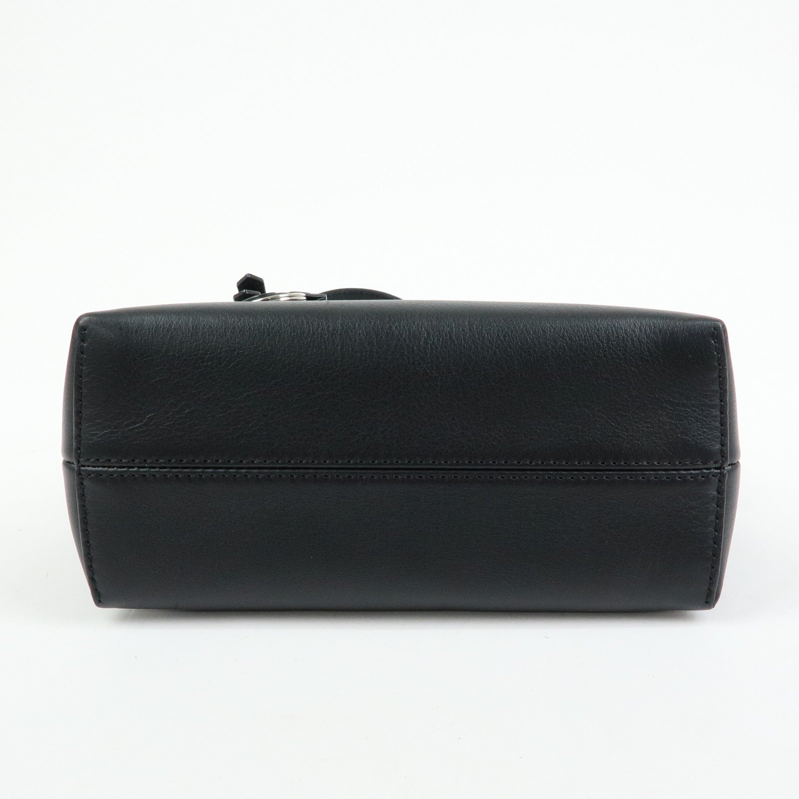 FENDI By The Way Zucca Leather 2Way Shoulder Bag Black Brown 8BL145