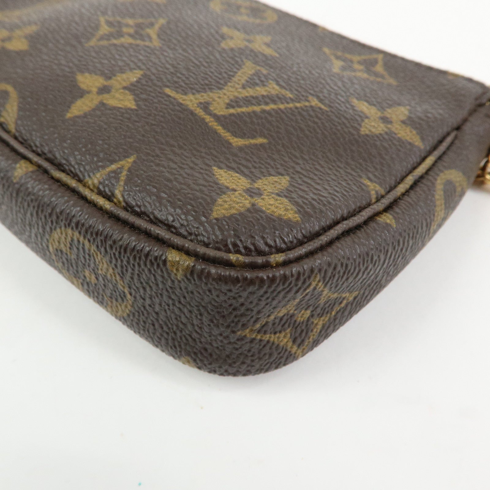 Louis Vuitton Monogram Mini Pochette Accessoires Hand Bag M58009