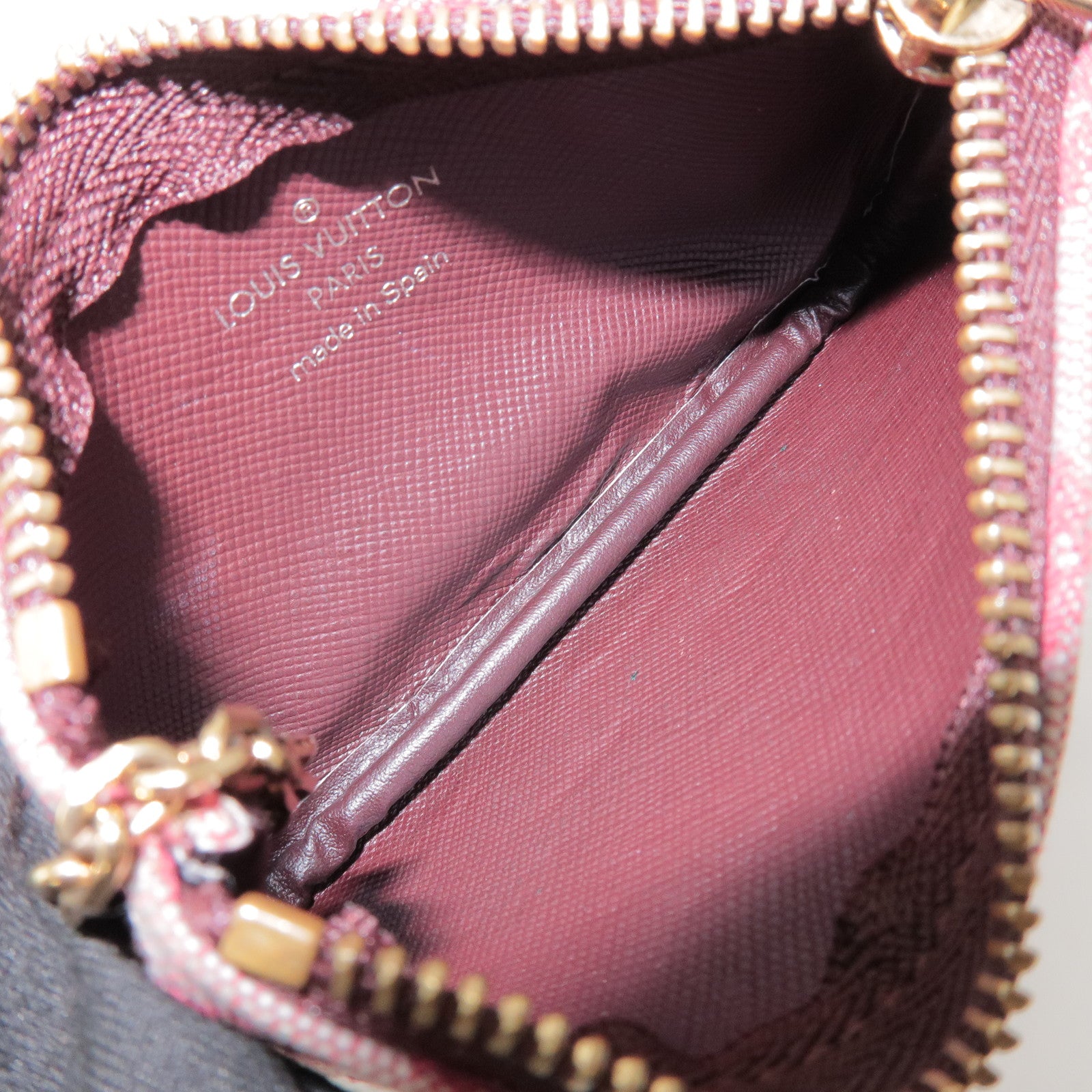 Louis Vuitton Monogram Mini Pochette Cles Coin Case Cerise M92238