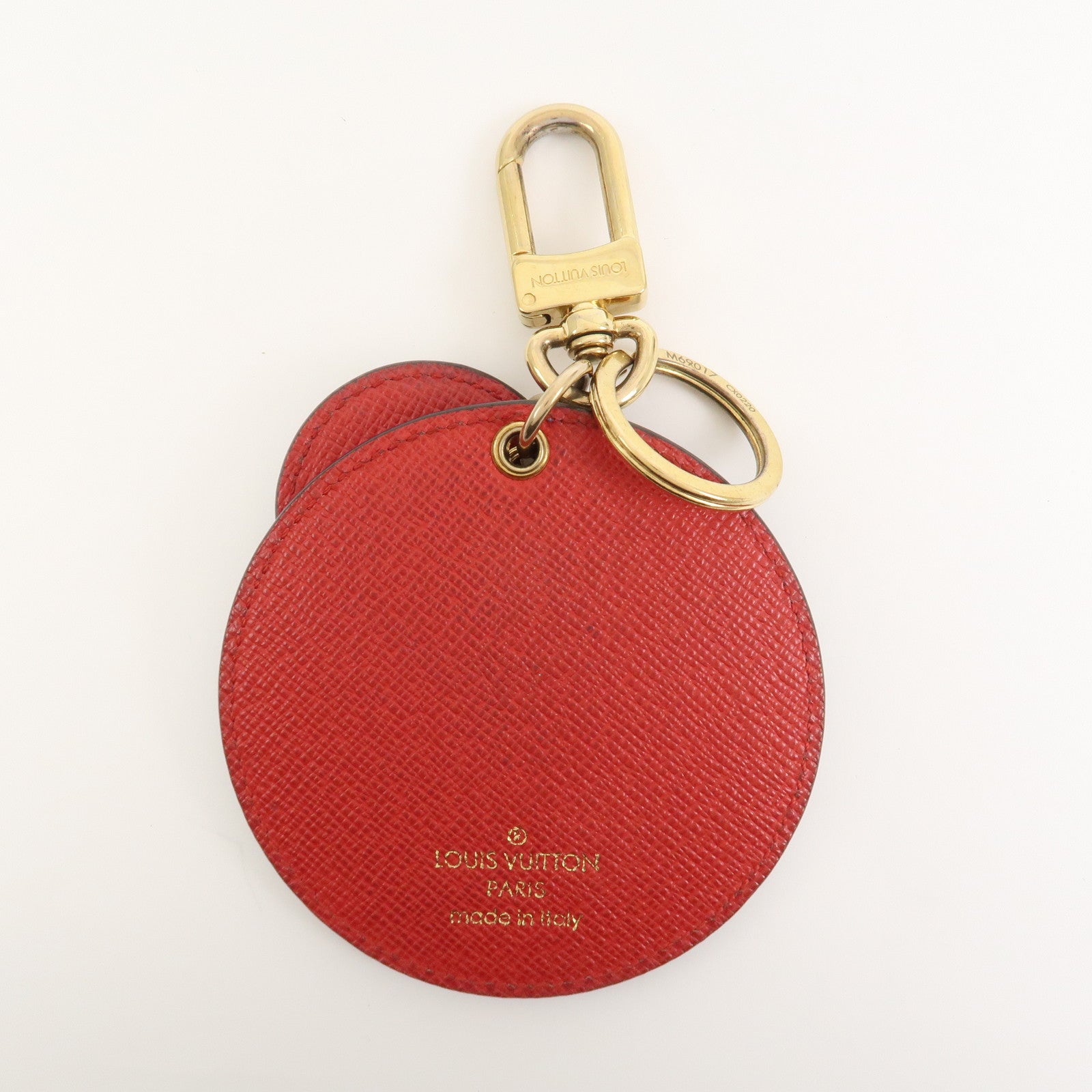 Louis Vuitton Monogram Porte Cles Denim Patchwork Key Chain M69017