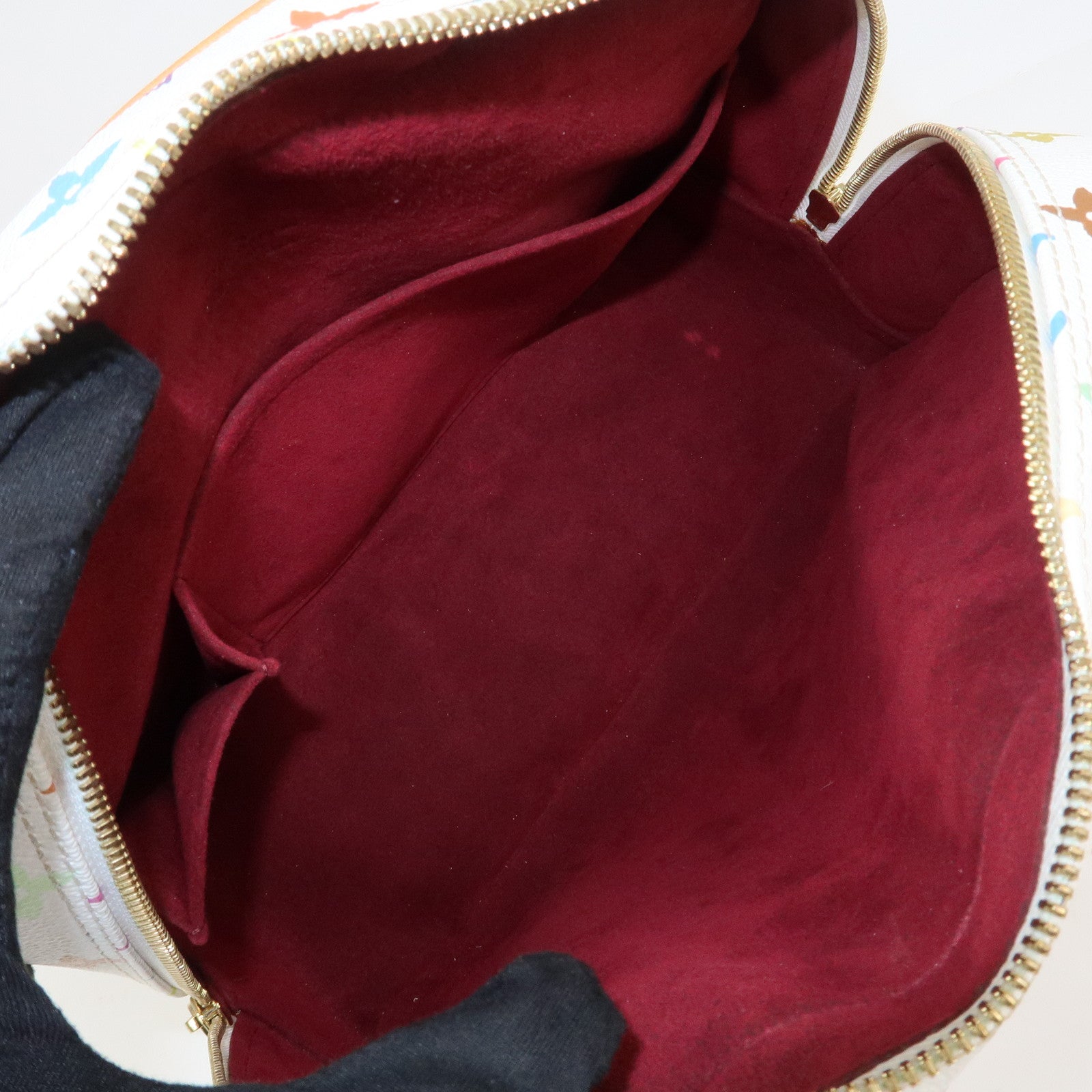 Louis Vuitton Monogram Multicolor Trouville Hand Bag Blanc M92663