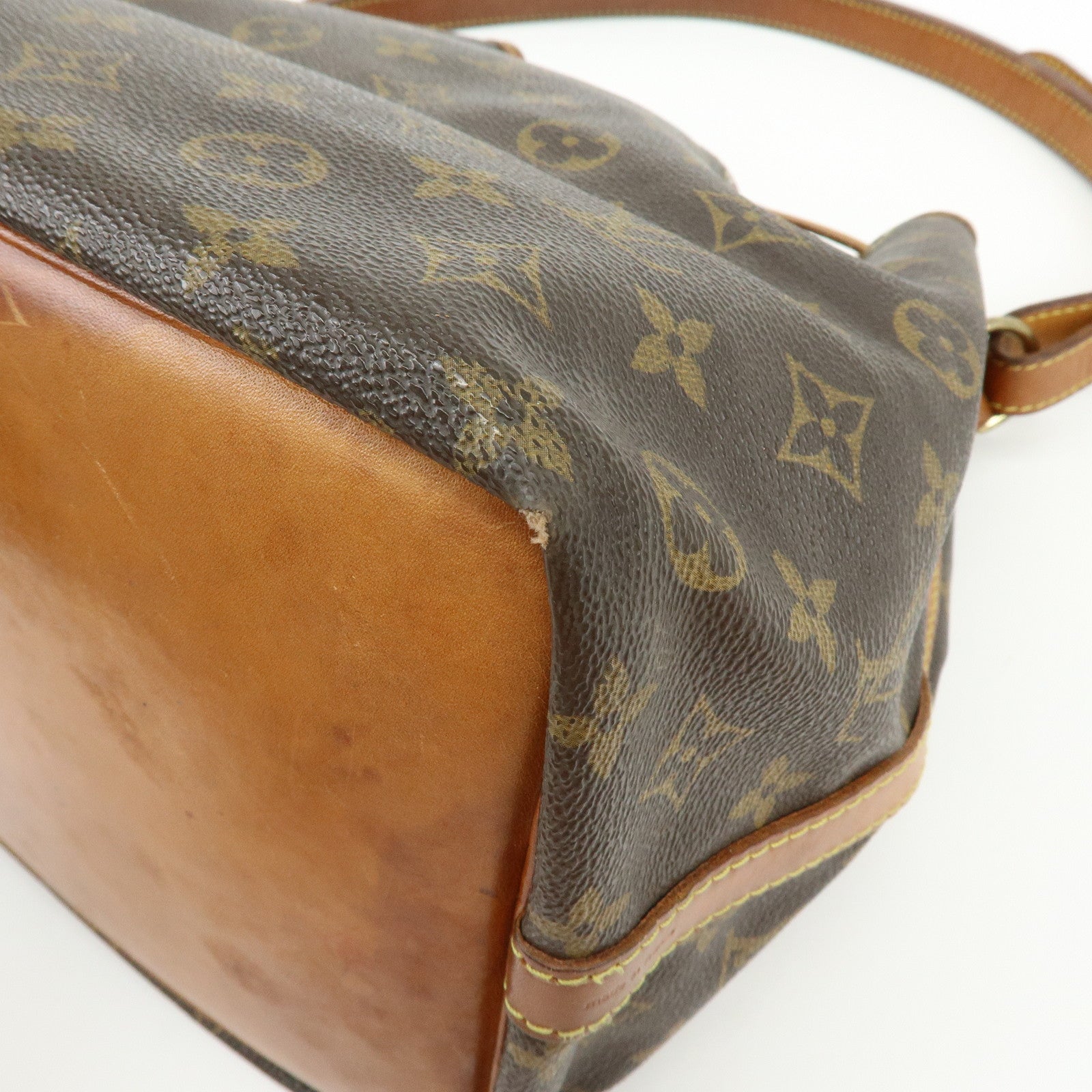 Louis Vuitton Monogram Petit Noe Shoulder Bag Brown M42226