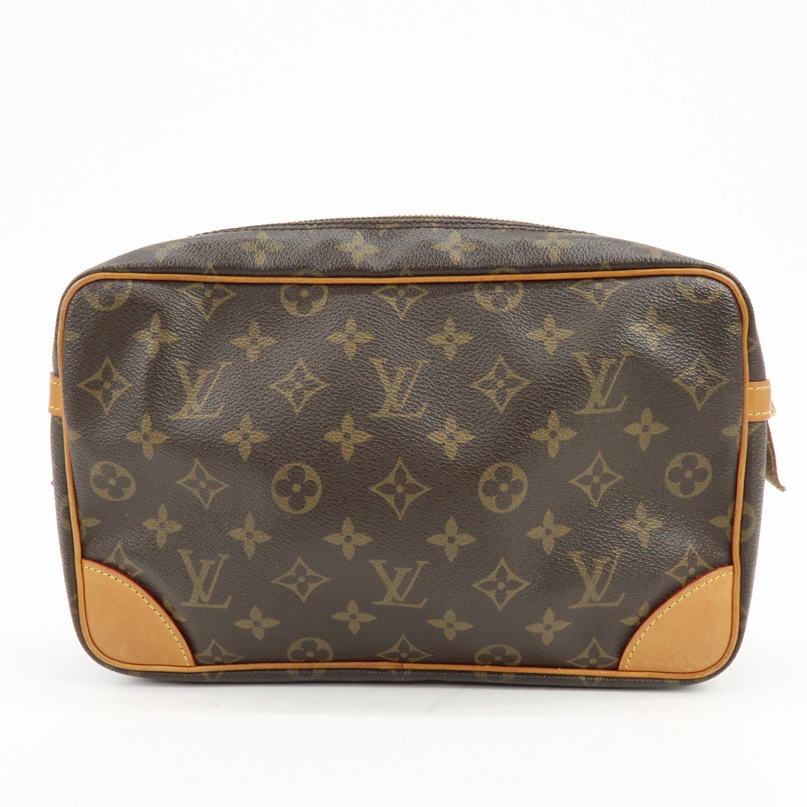 Louis Vuitton Monogram Compiegne 28 Pouch Clutch Bag Brown M51845