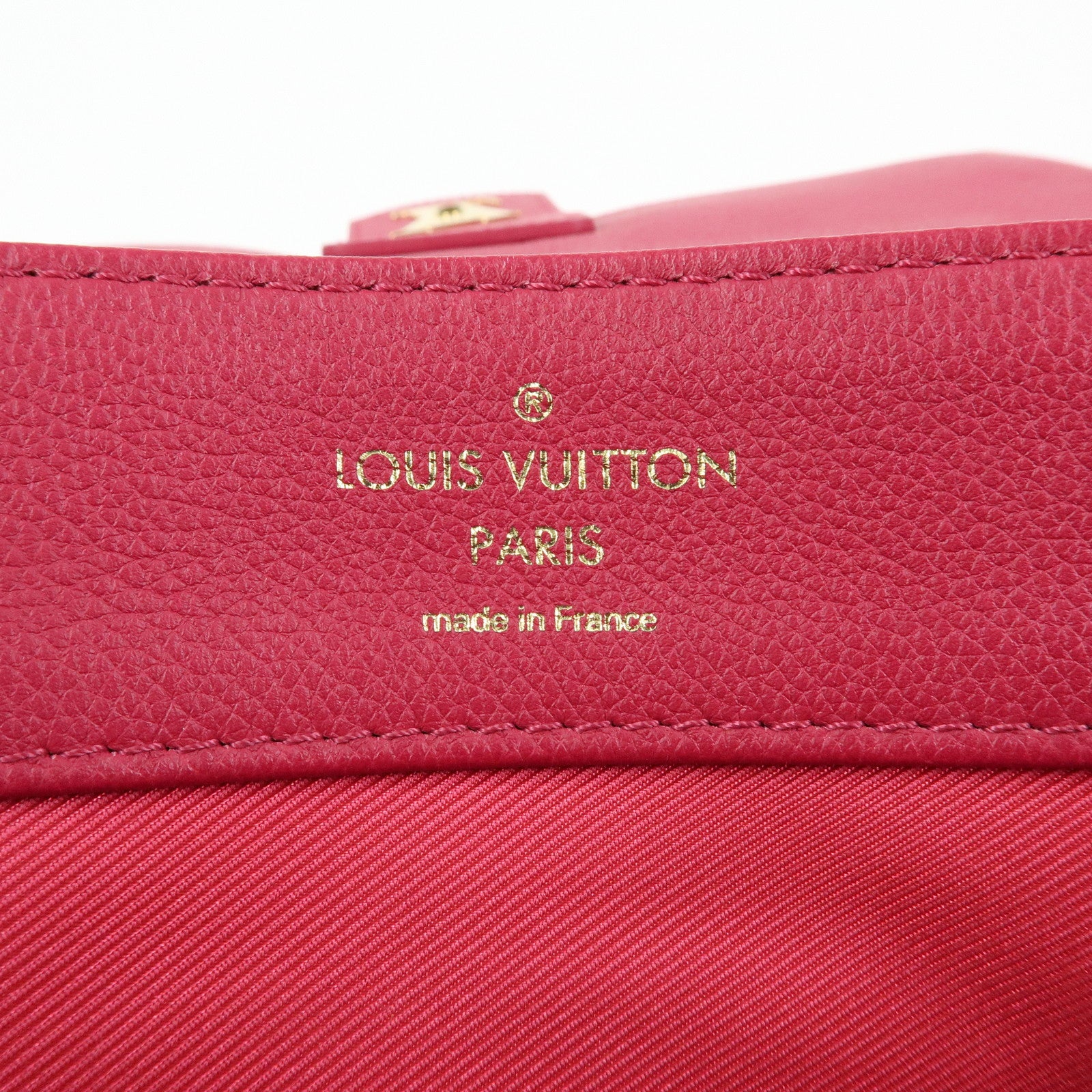 Louis Vuitton Lockme PM Leather Hand Shoulder Bag Fuchsia M50360