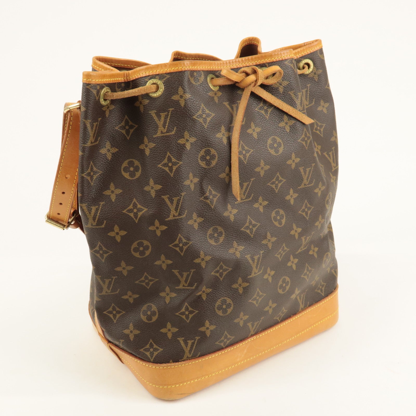 Louis Vuitton Monogram Noe Shoulder Bag Hand Bag Brown M42224 Used