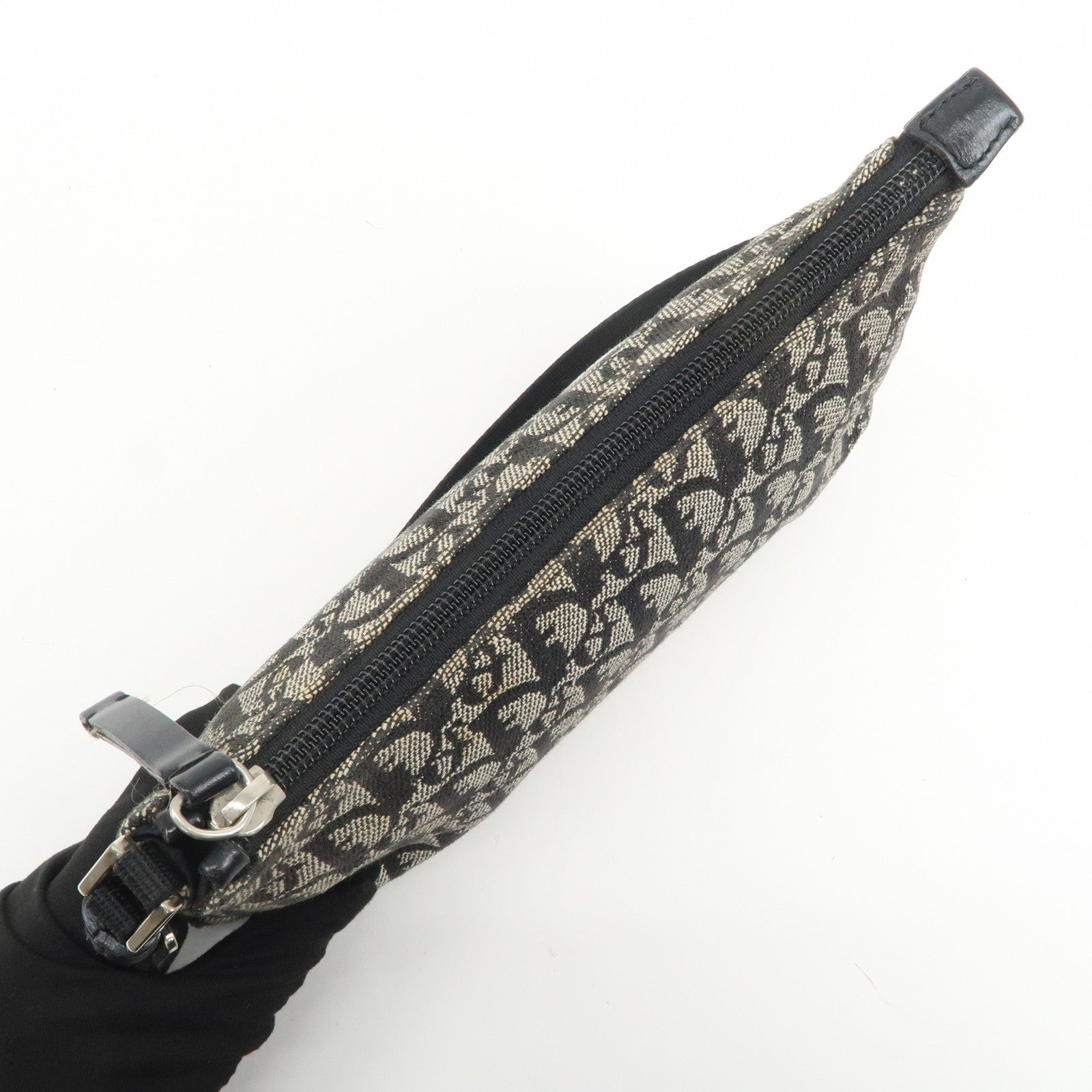 Christian Dior Trotter Jacquard Canvas Nylon Hand Bag Shoulder Bag