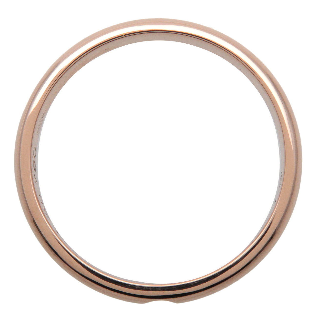 Cartier 1895 Wedding 1P Diamond Ring 2.6MM K18 750PG US5 EU49