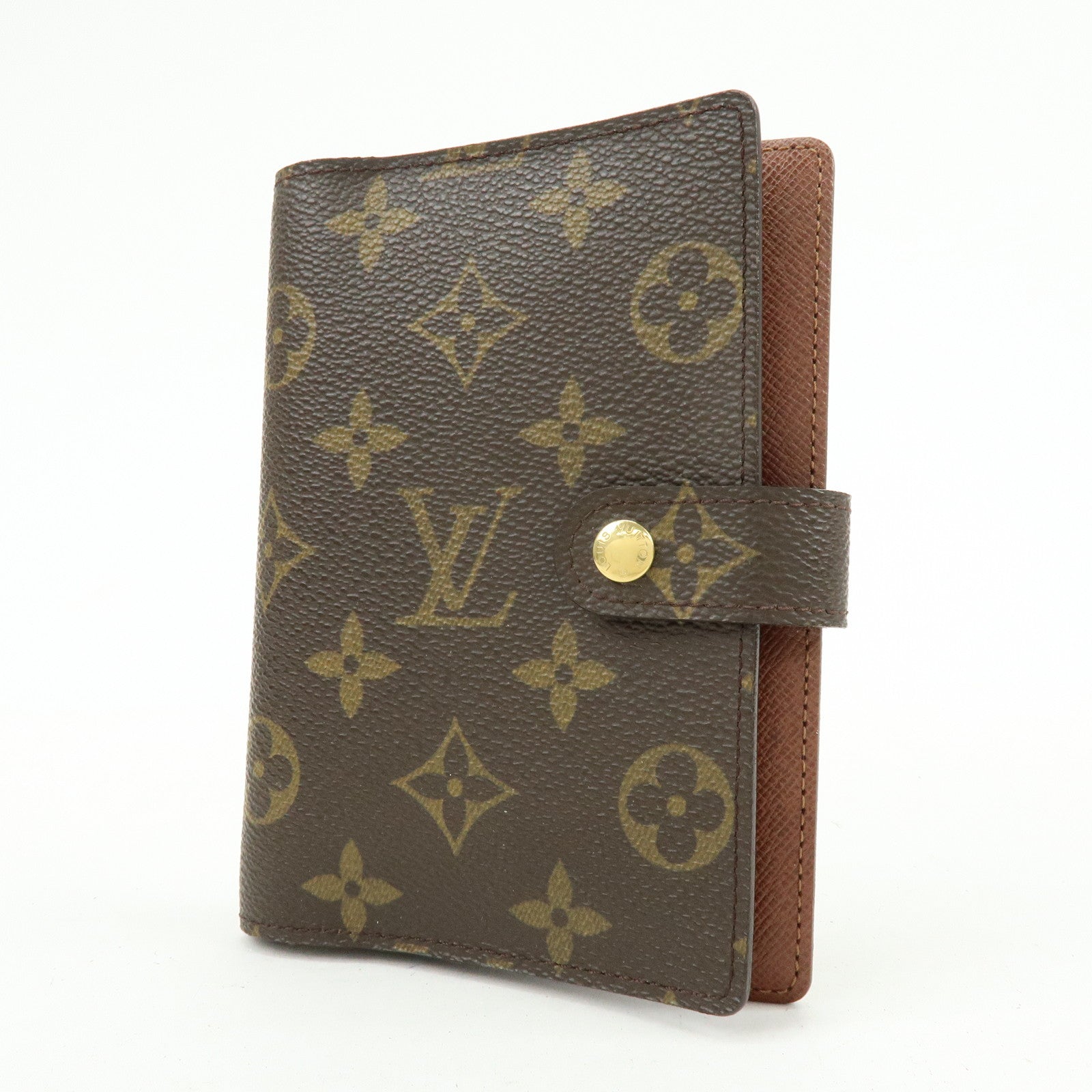 Louis Vuitton Monogram Agenda PM Planner Cover Brown R20005
