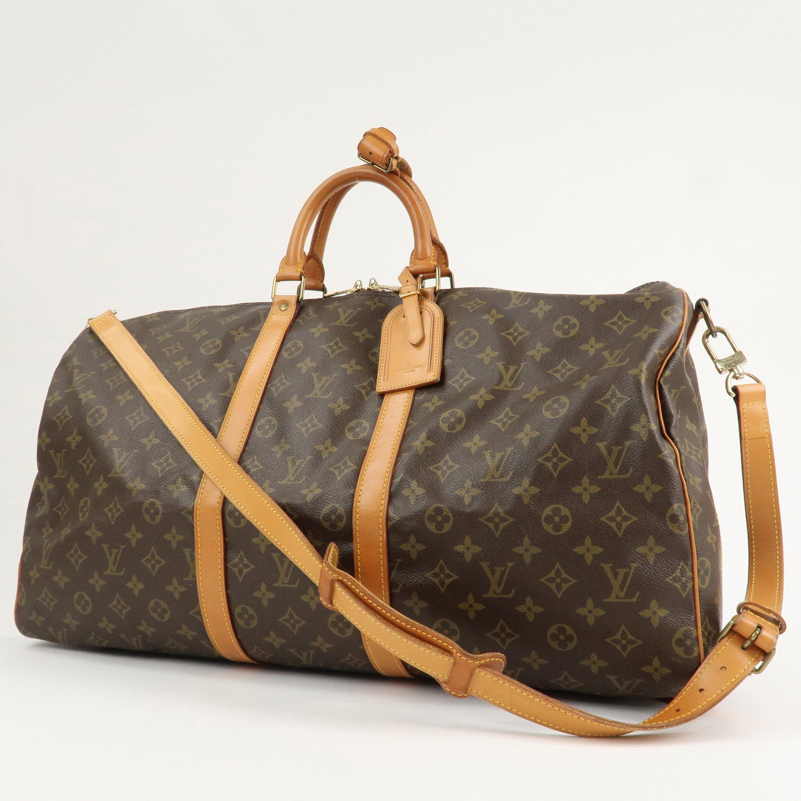 Louis Vuitton Monogram Keep All Bandouliere 55 Boston Bag M41414