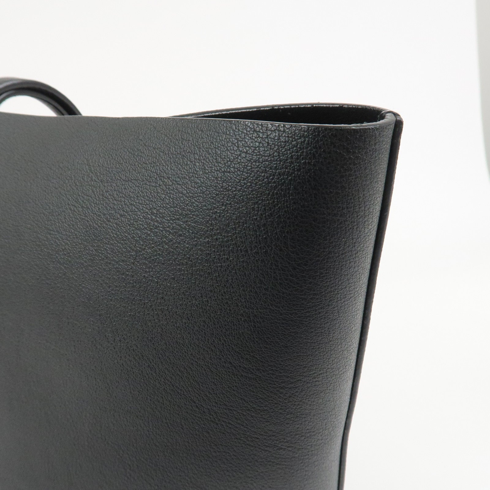 SAINT LAURENT PARIS Shopping Bag EAST WEST Tote Bag Black 600281