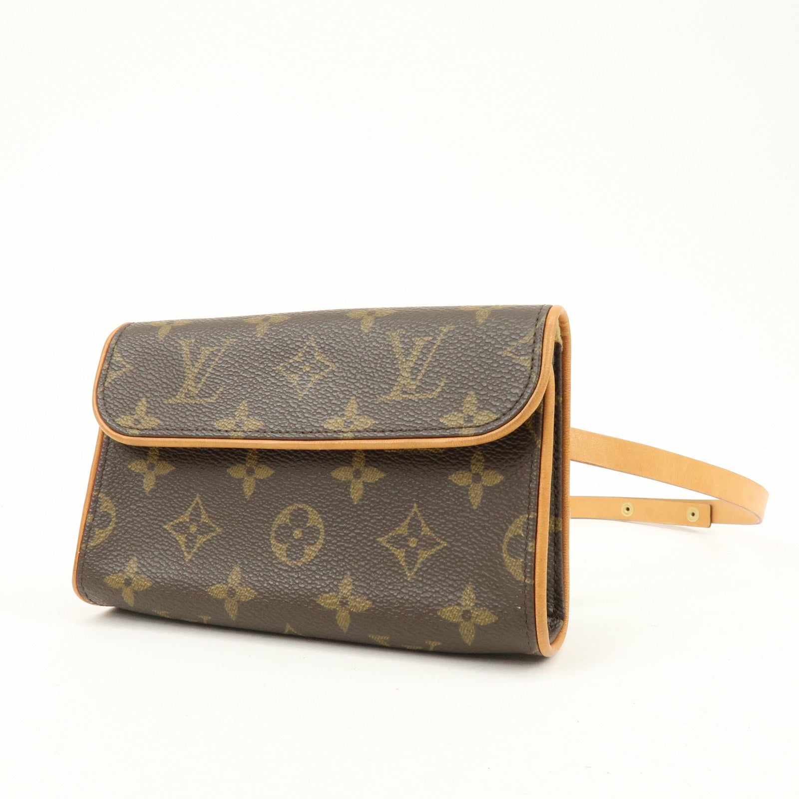 Louis Vuitton Monogram Pochette Florentine Waist Bag Belt XS M51855