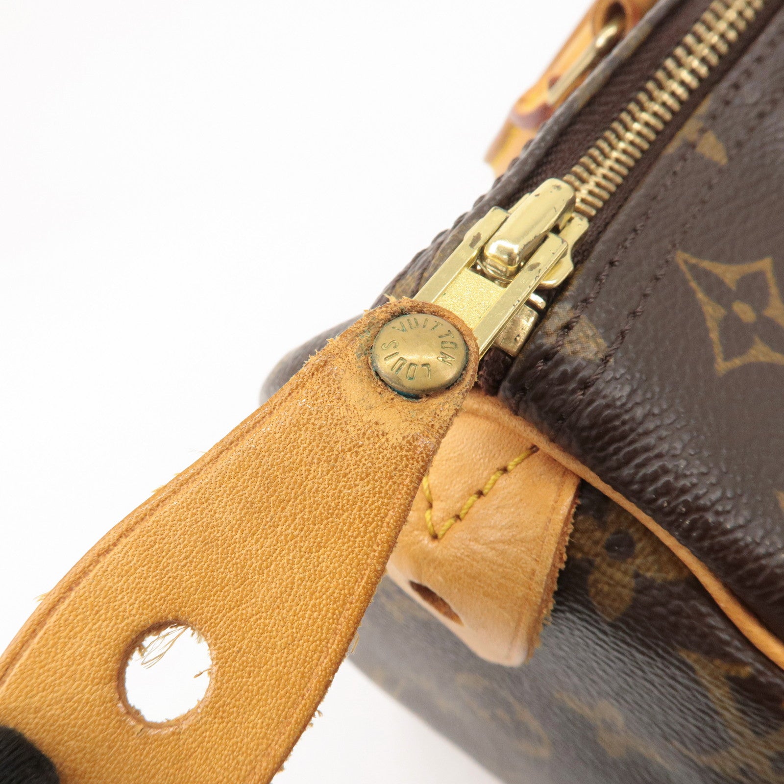 Louis Vuitton Monogram Speedy 30 Hand Bag Boston Bag M41526 Used
