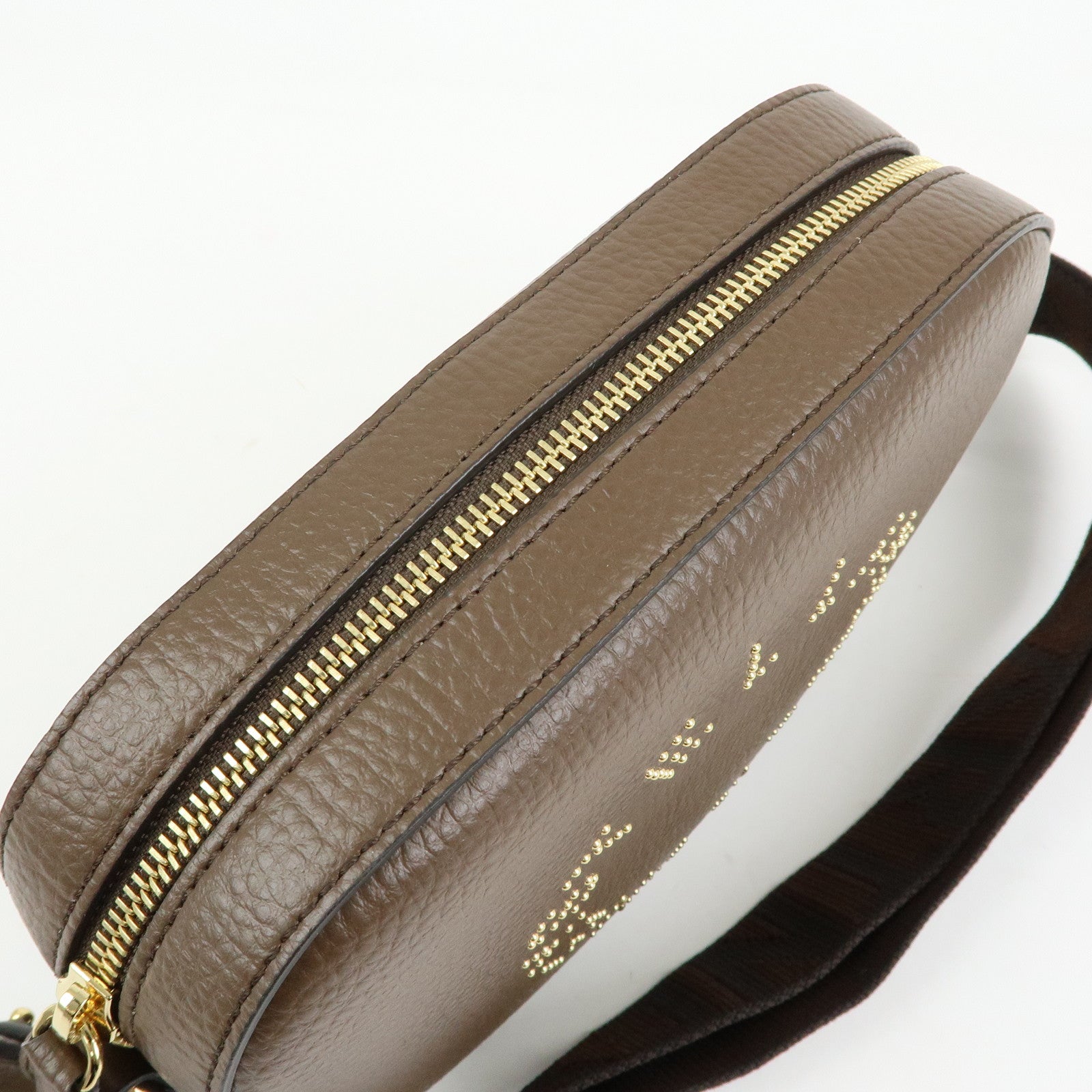 STELLA MCCARTNEY Faux Vegan Leathr Shoulder Crossbody Bag Brown