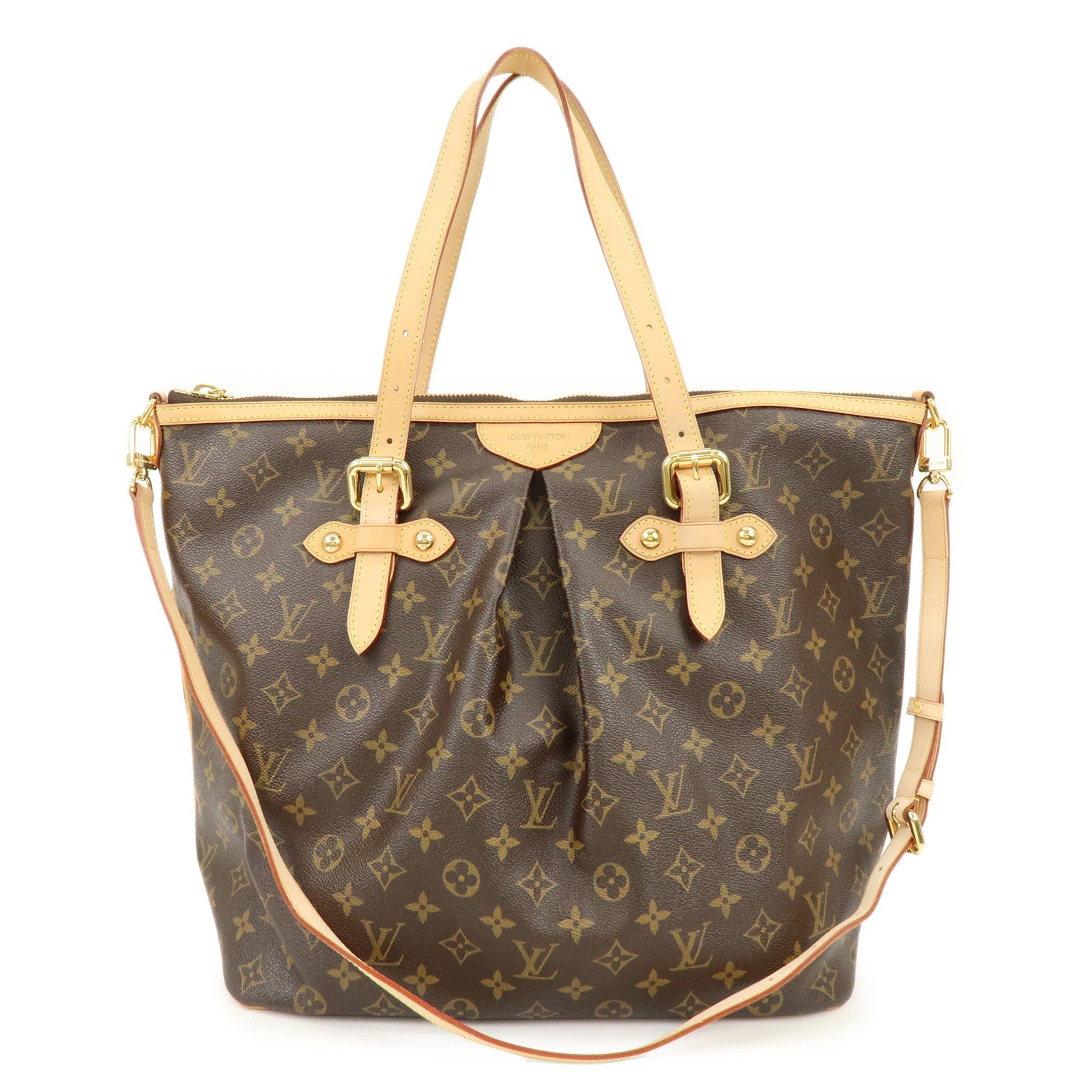 Louis Vuitton Monogram Palermo GM 2Way Hand Bag Brown M40146